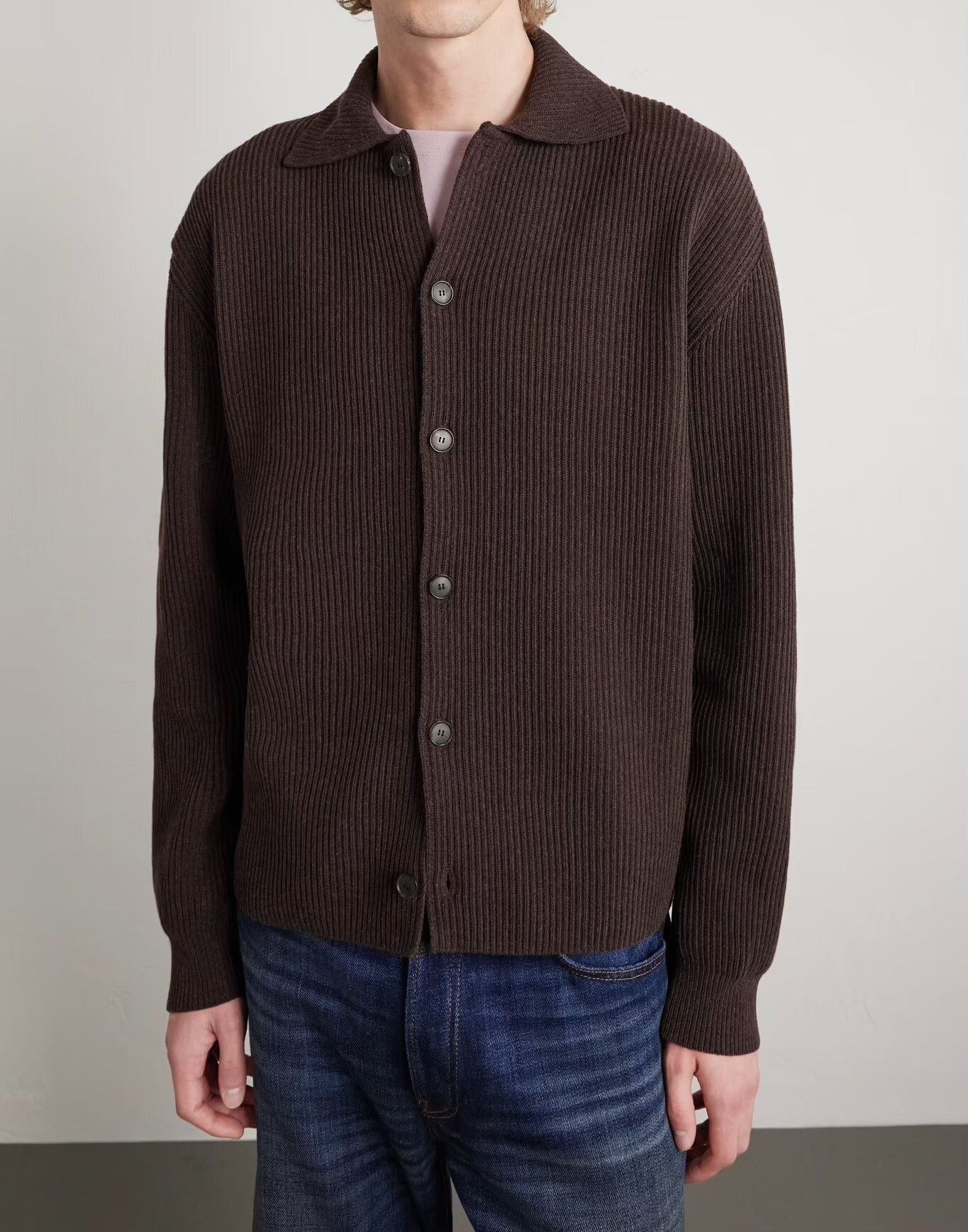 Auralee AURALEE Super Fine 160s Wool Cardigan Size US L / EU 52-54 / 3 - 2 Thumbnail