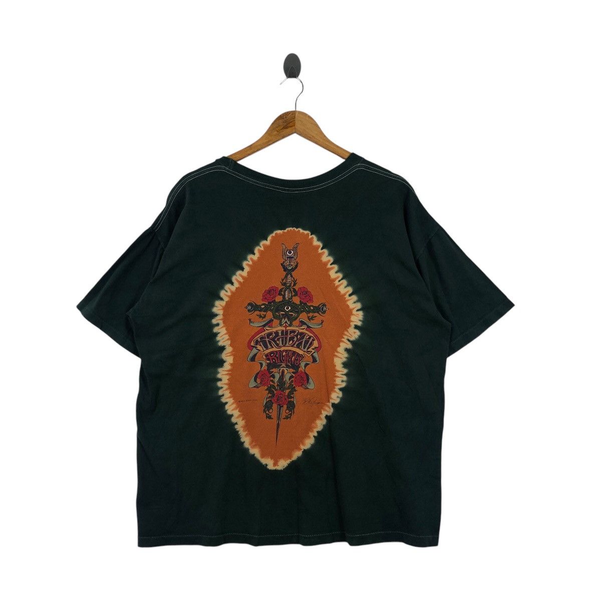 Vintage Vintage 1993 DJANGO Made In Usa Surfing Skate Tie Dye TShirt Size US L / EU 52-54 / 3 - 1 Thumbnail