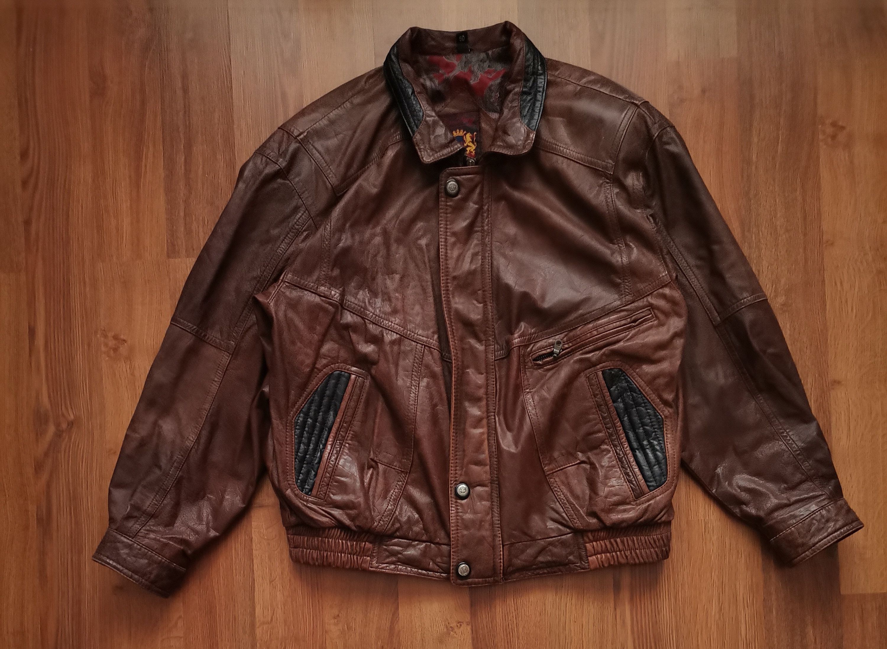 Vintage Vintage Karlsbury Leather Jacket Size US M / EU 48-50 / 2 - 1 Thumbnail