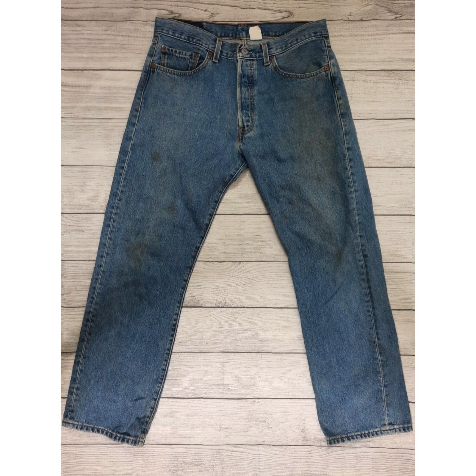 Levi's VINTAGE Levi's 501 Jeans Button Fly Light Wash Size 34x32 34x30 Men Regular Denim Cotton USA Size US 34 / EU 50 - 2 Thumbnail