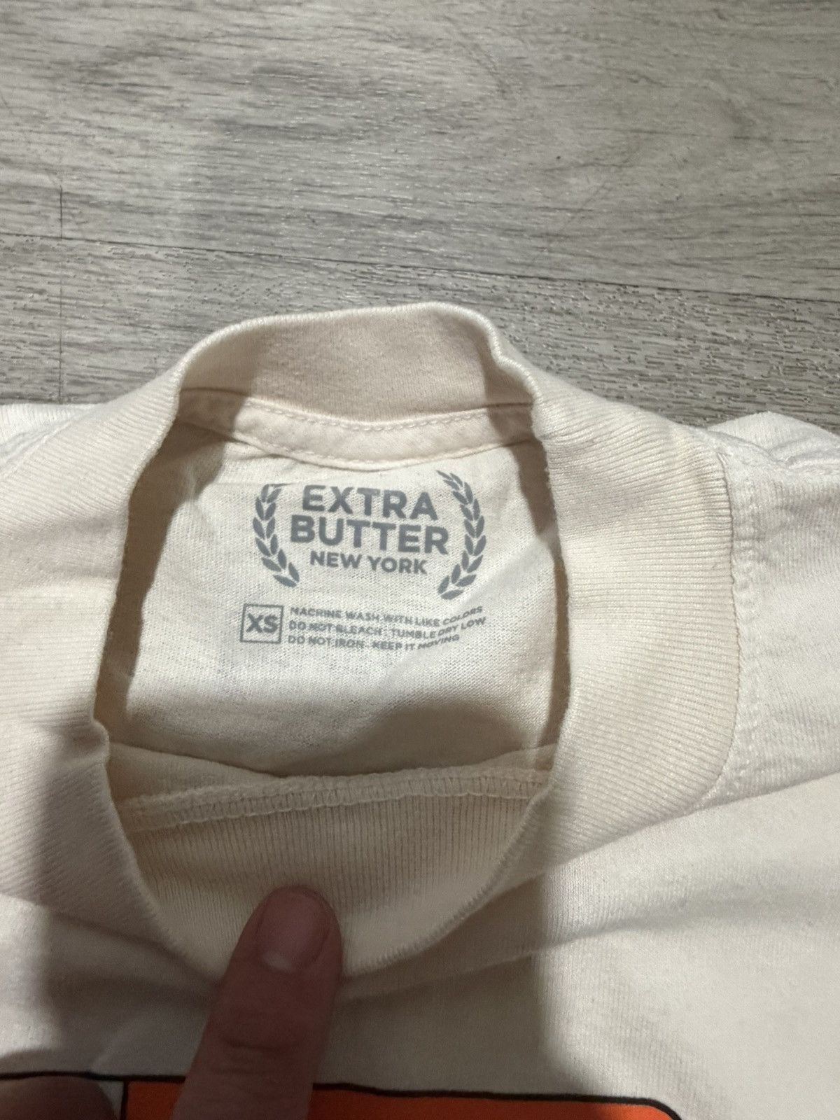 Extra Butter Archive D36 Butterfly Graphic Tee Xs in White, Men's — image 3 of 3