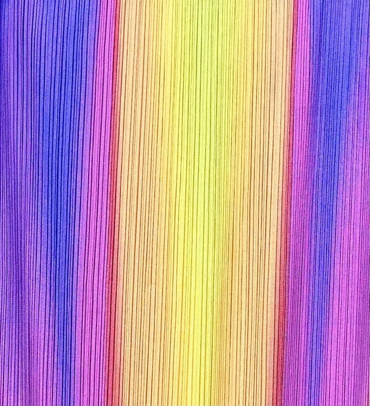 Issey Miyake Mitsuo Katsui Neon Aurora Midi Skirt Size 35" - 2 Thumbnail