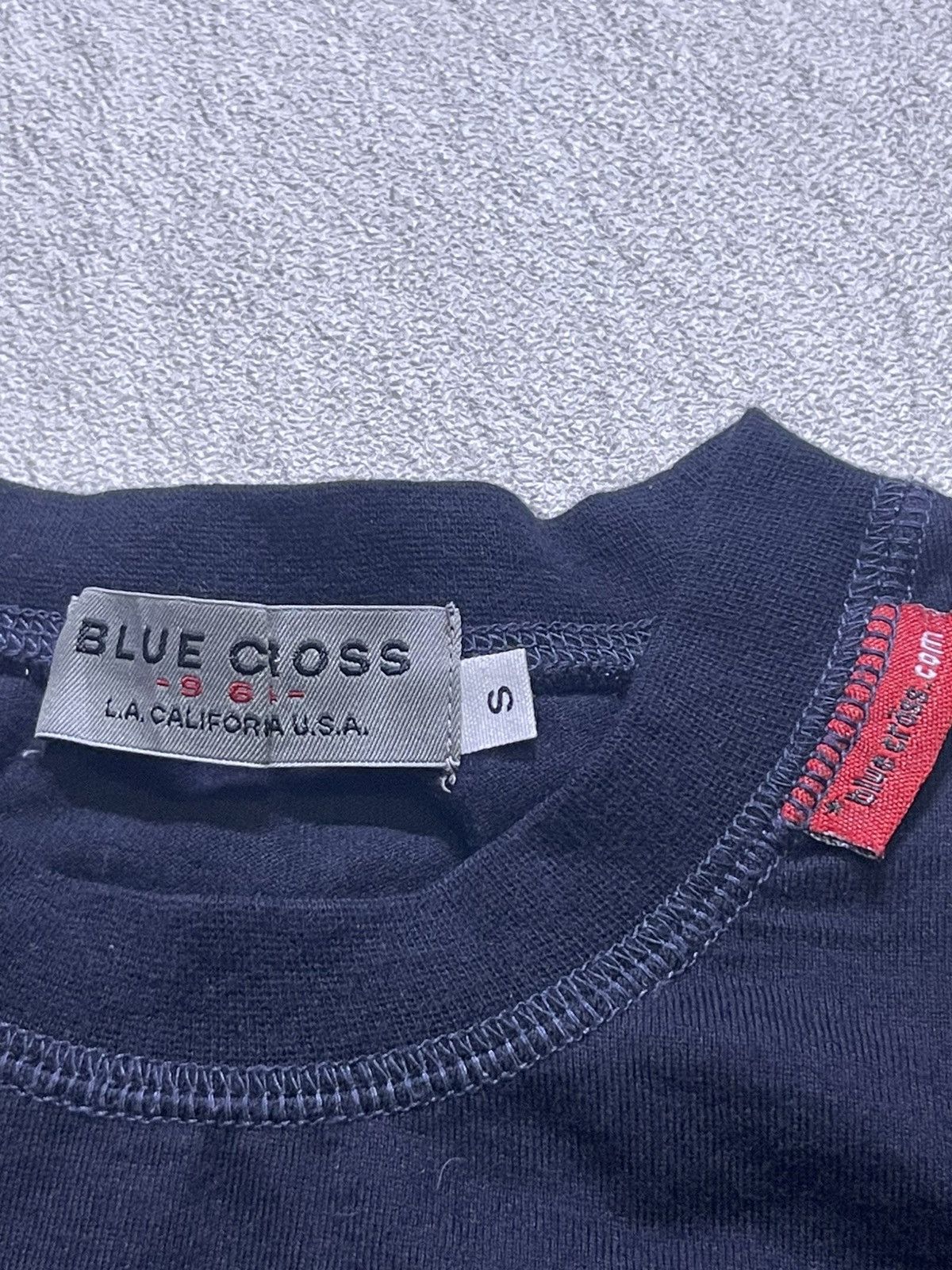 Japanese Brand Y2K BLUE CROSS long sleeve tshirt Size US M / EU 48-50 / 2 - 4 Thumbnail
