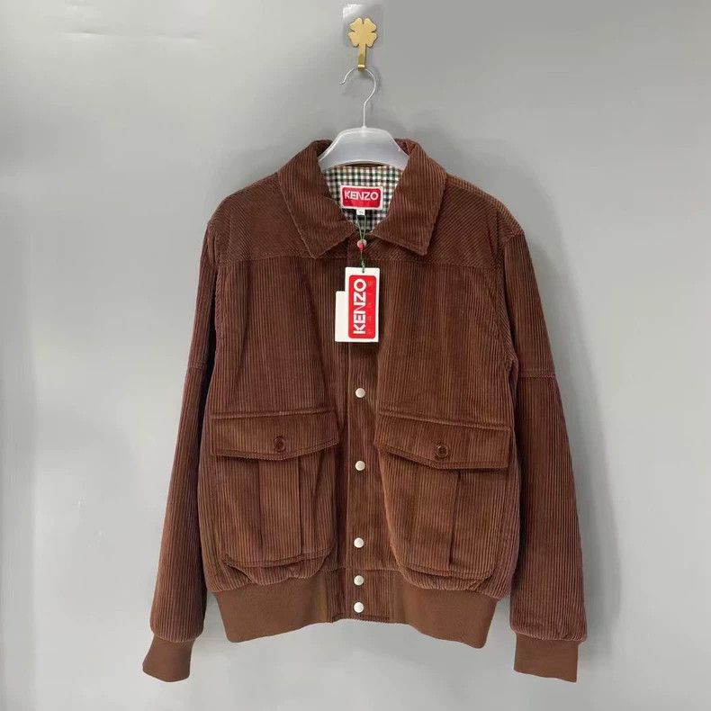 Kenzo KENZO Solid color letter collar single row button long sle Size US XL / EU 56 / 4 - 1 Thumbnail