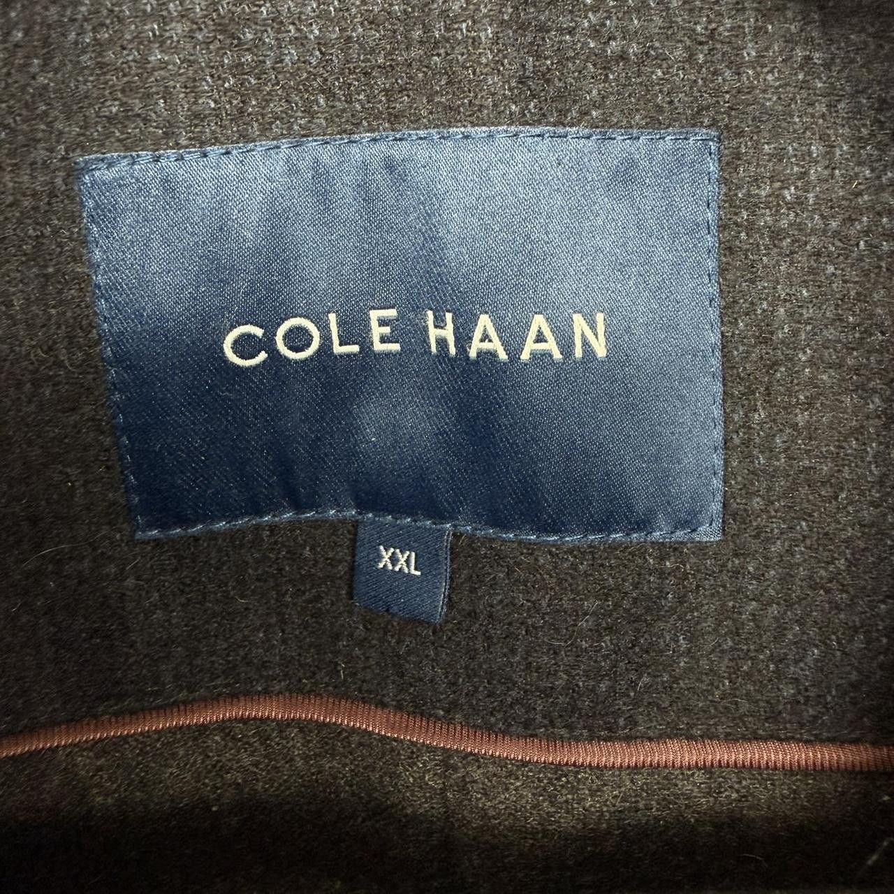 Cole Haan Cole Haan Men's Size XXL Classic Collared Wool-Blend Navy Size US XXL / EU 58 / 5 - 3 Thumbnail