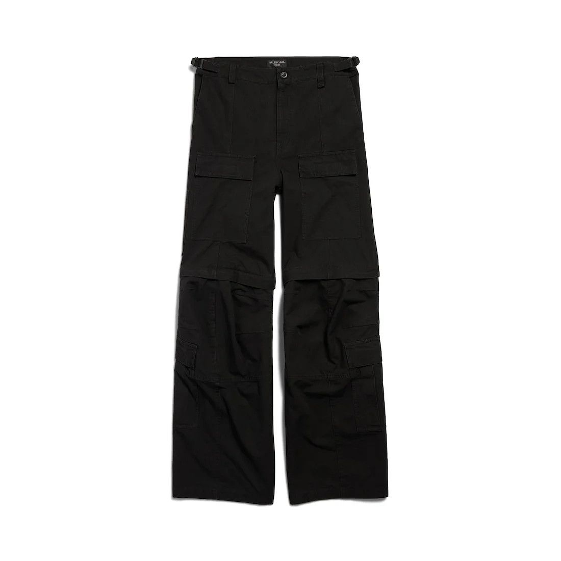 Balenciaga o1tr1nto0426 Flared Cargo Pants in Black Size US 34 / EU 50 - 1 Thumbnail