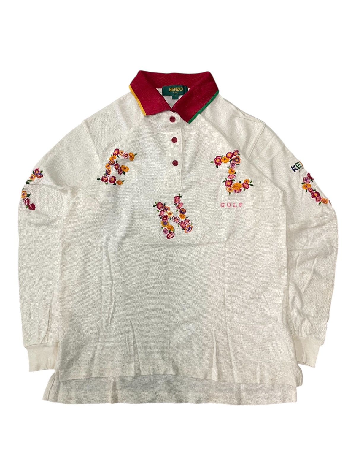 Kenzo Kenzo Golf Floral Polo Shirt Size US S / EU 44-46 / 1 - 2 Thumbnail