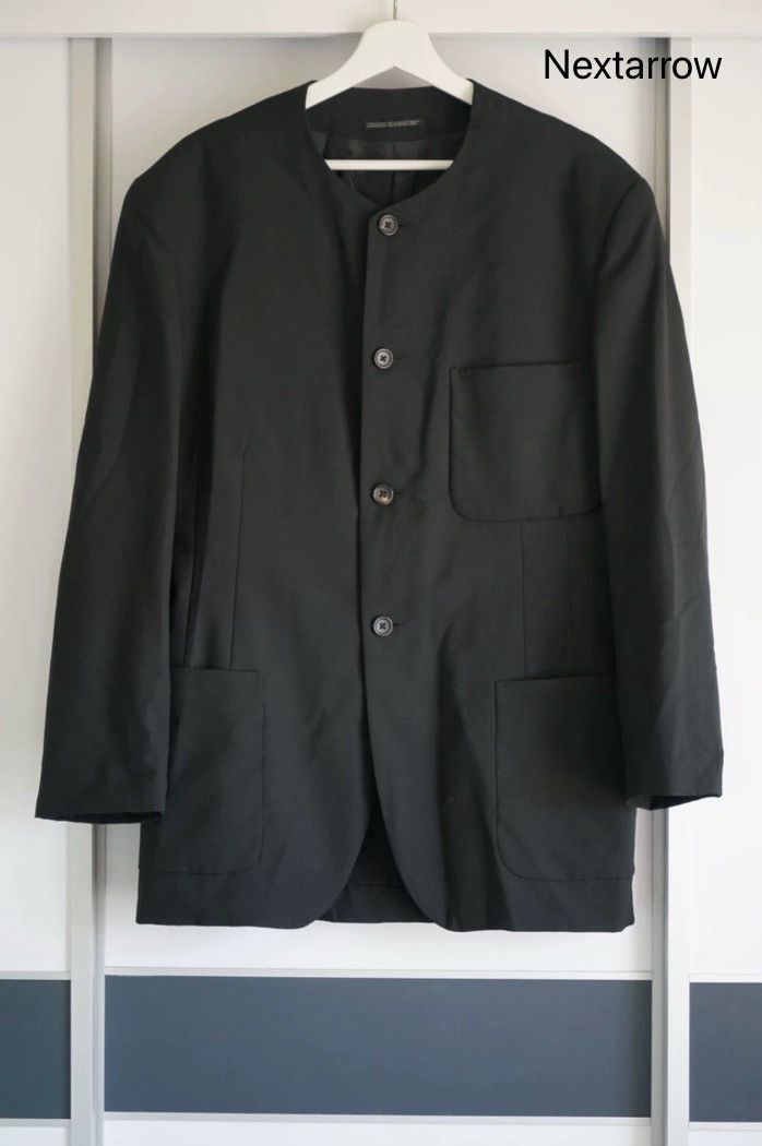 Yohji Yamamoto Yohji Yamamoto 95ss Collarless Jacket 2412-Nextarrow Size US S / EU 44-46 / 1 - 1 Thumbnail