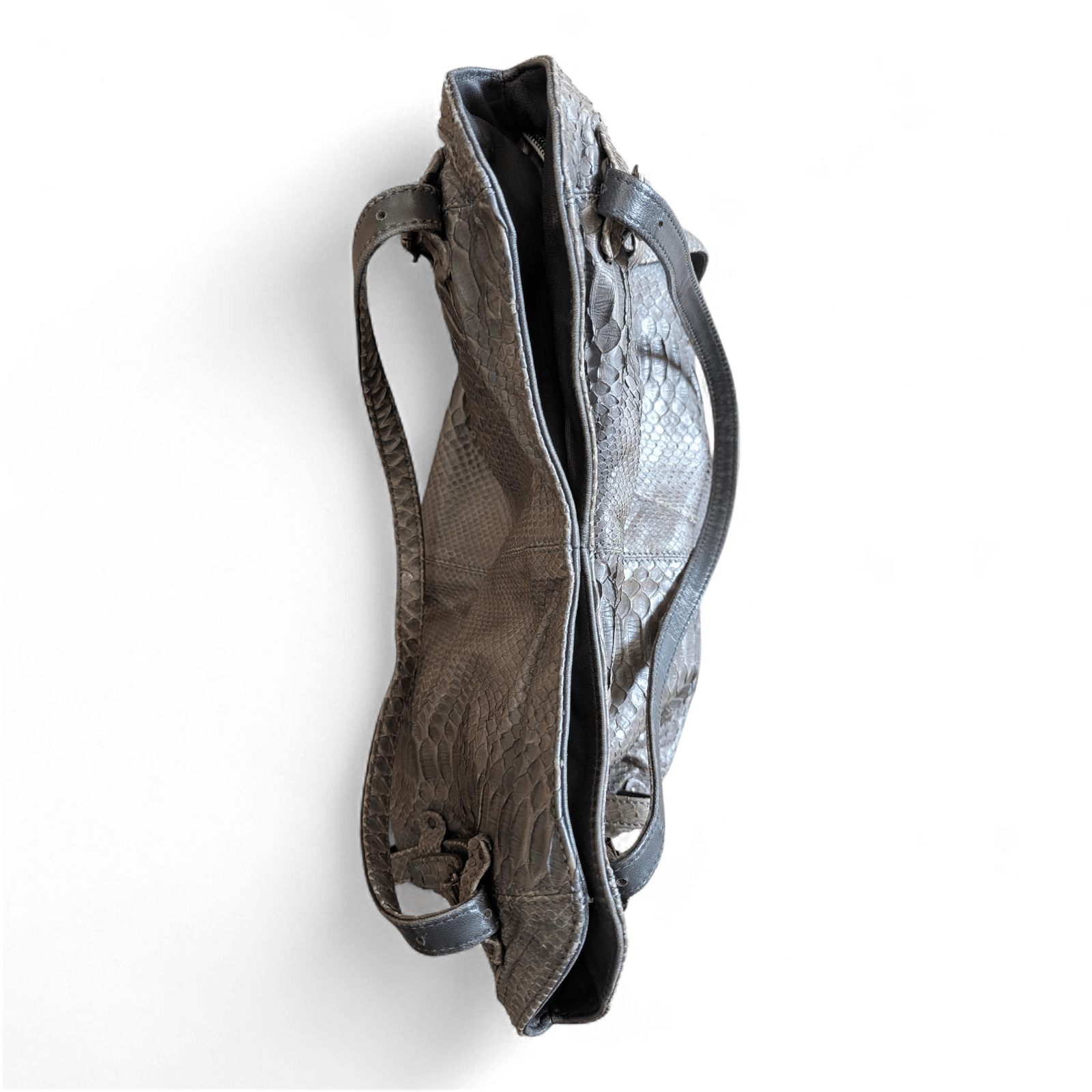 Other REPTILE'S HOUSE Python Leather Handbag Snakeskin Leather Bag Size ONE SIZE - 7 Thumbnail