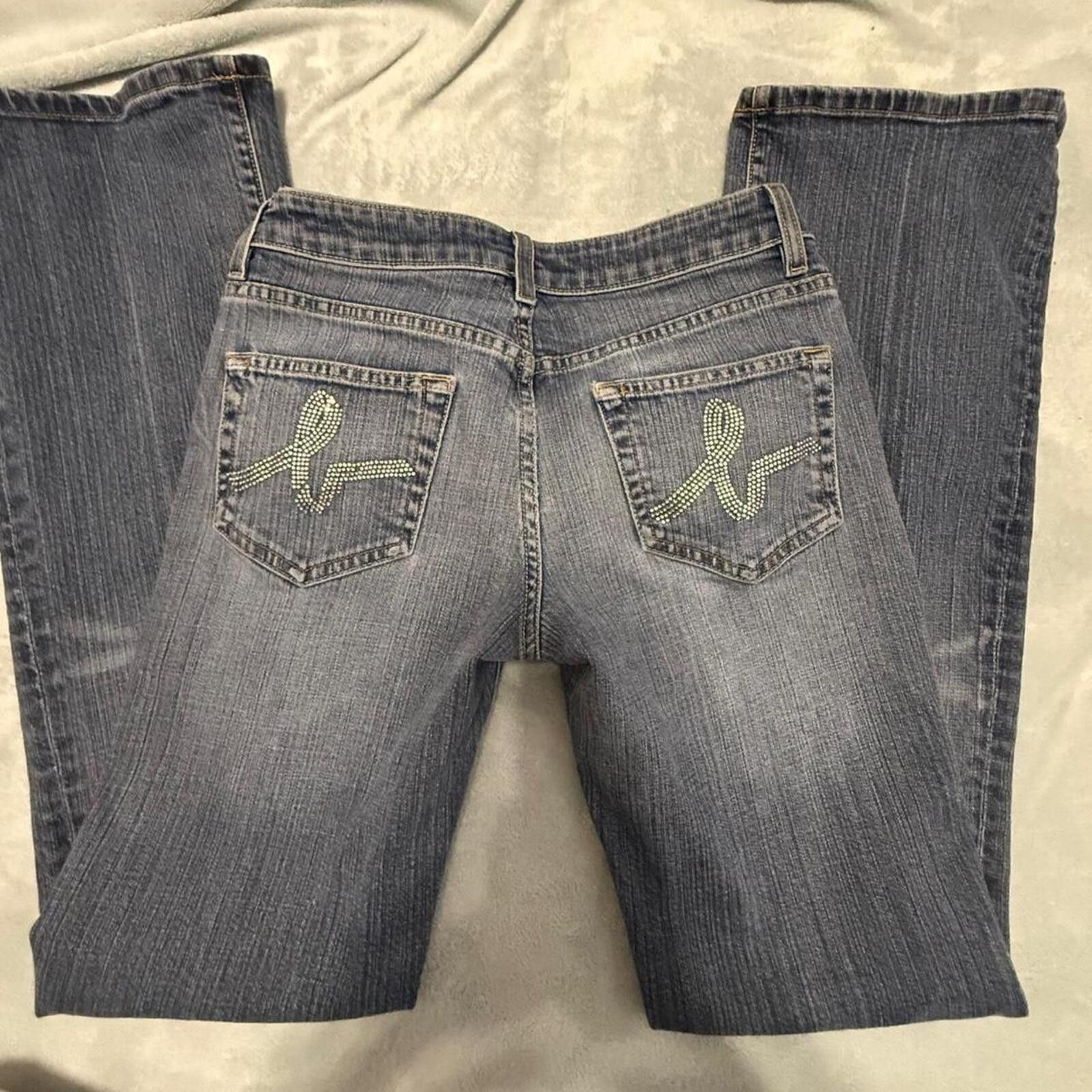 United Colors Of Benetton Bebe Women's Bedazzled Denim Jeans Size 28" / US 6 / IT 42 - 1 Thumbnail