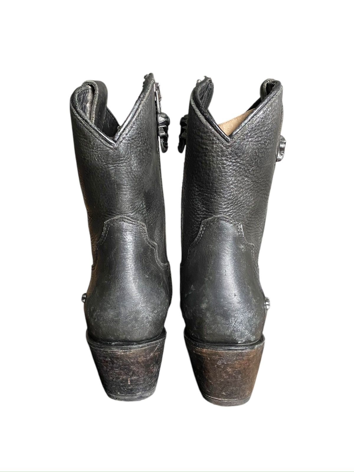 Cowboy Equipment New Rock leather cowboy boots Size 36 Size US 6 / IT 36 - 4 Thumbnail