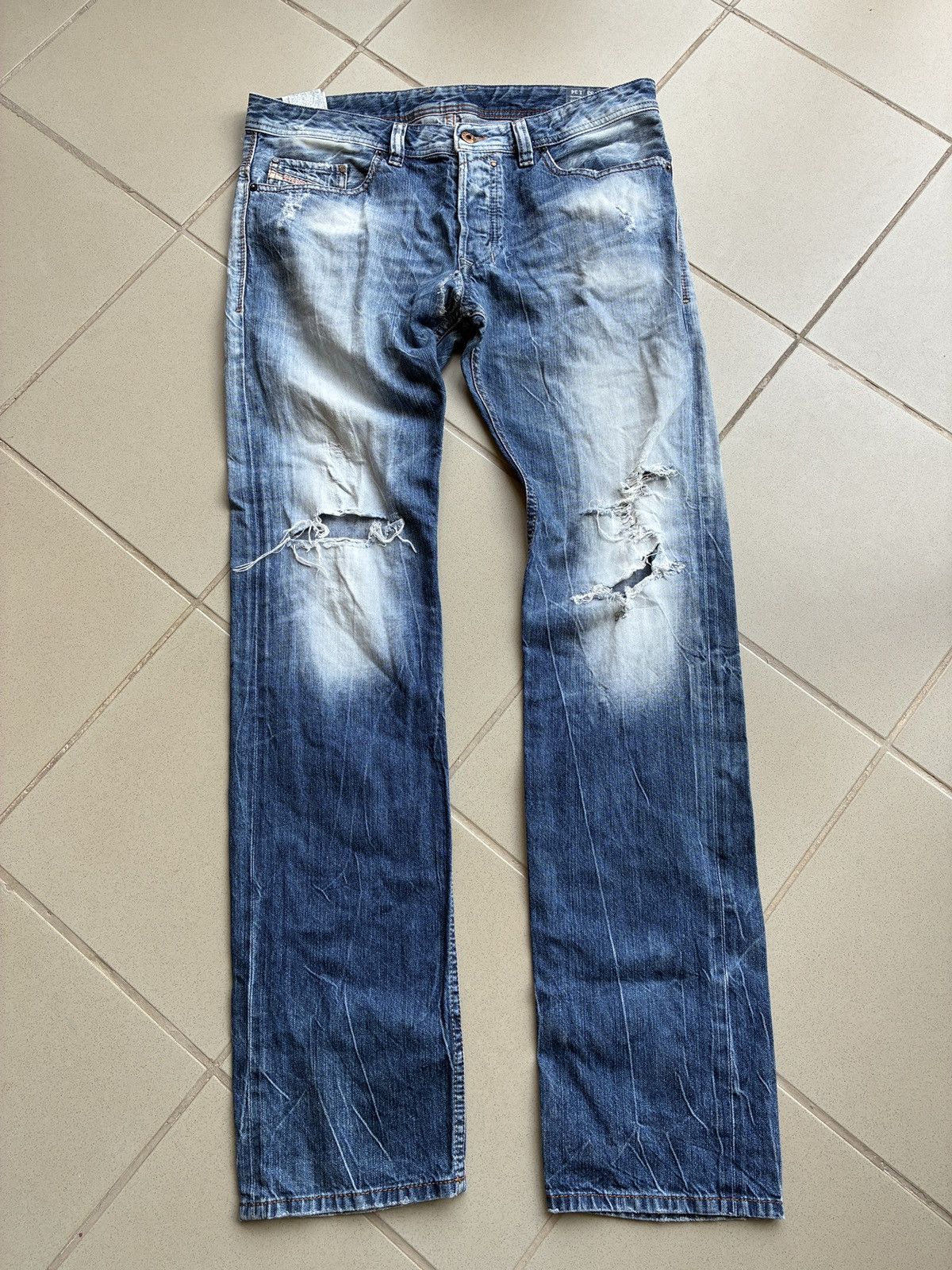 Diesel DIESEL SAFADO "Blue Eyecons" 0827V - Made in Italy - W33 L34 Size US 33 - 3 Thumbnail
