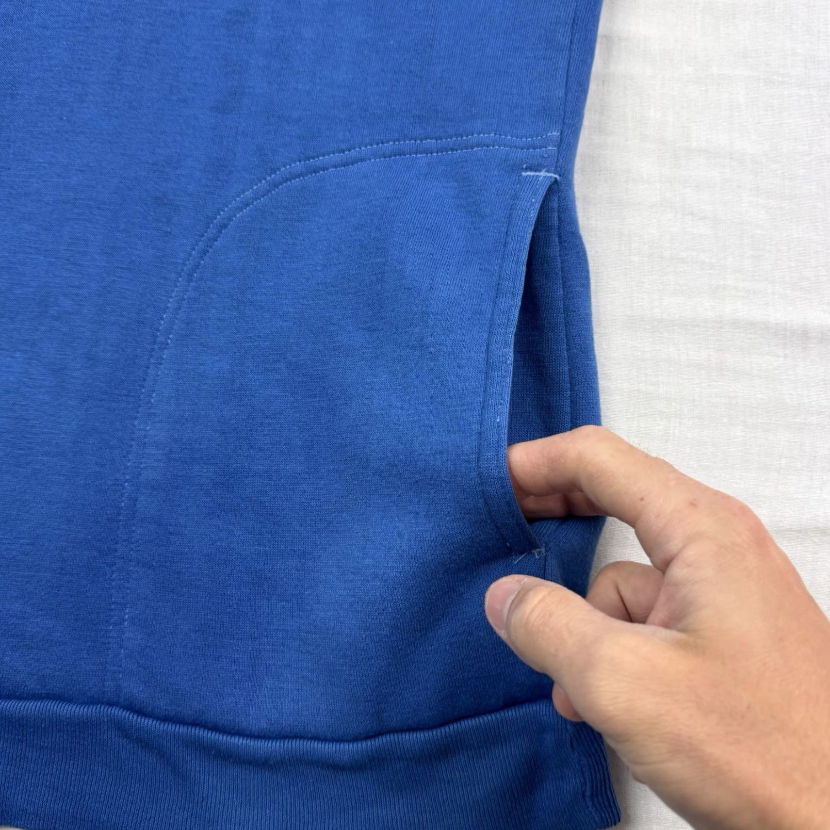 Dunlop VINTAGE Dunlop Sweatshirt Adult XL Blue Pockets Pullover Crewneck 80s Mens Size US XL / EU 56 / 4 - 3 Thumbnail