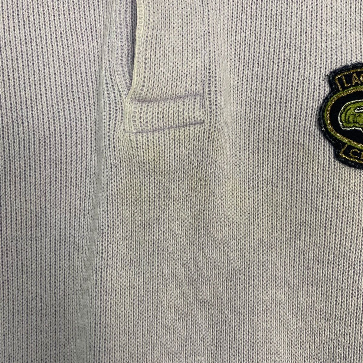 Vintage Vintage 90s Lacoste Sweatshirt Collar Button Soft Purple M Size US M / EU 48-50 / 2 - 5 Thumbnail