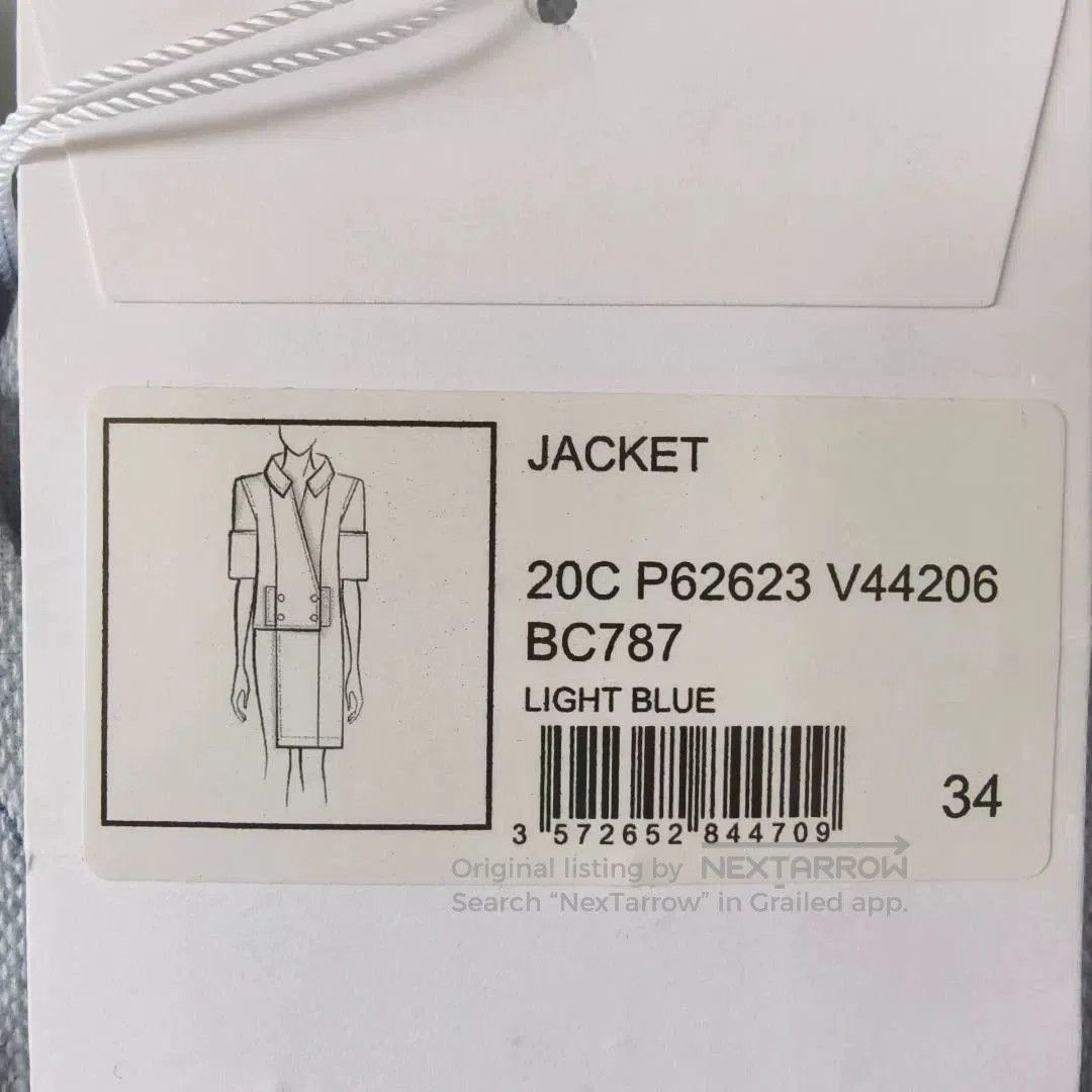 Chanel Chanel Crystal Button Blue Coat. Size US XS / EU 42 / 0 - 6 Thumbnail