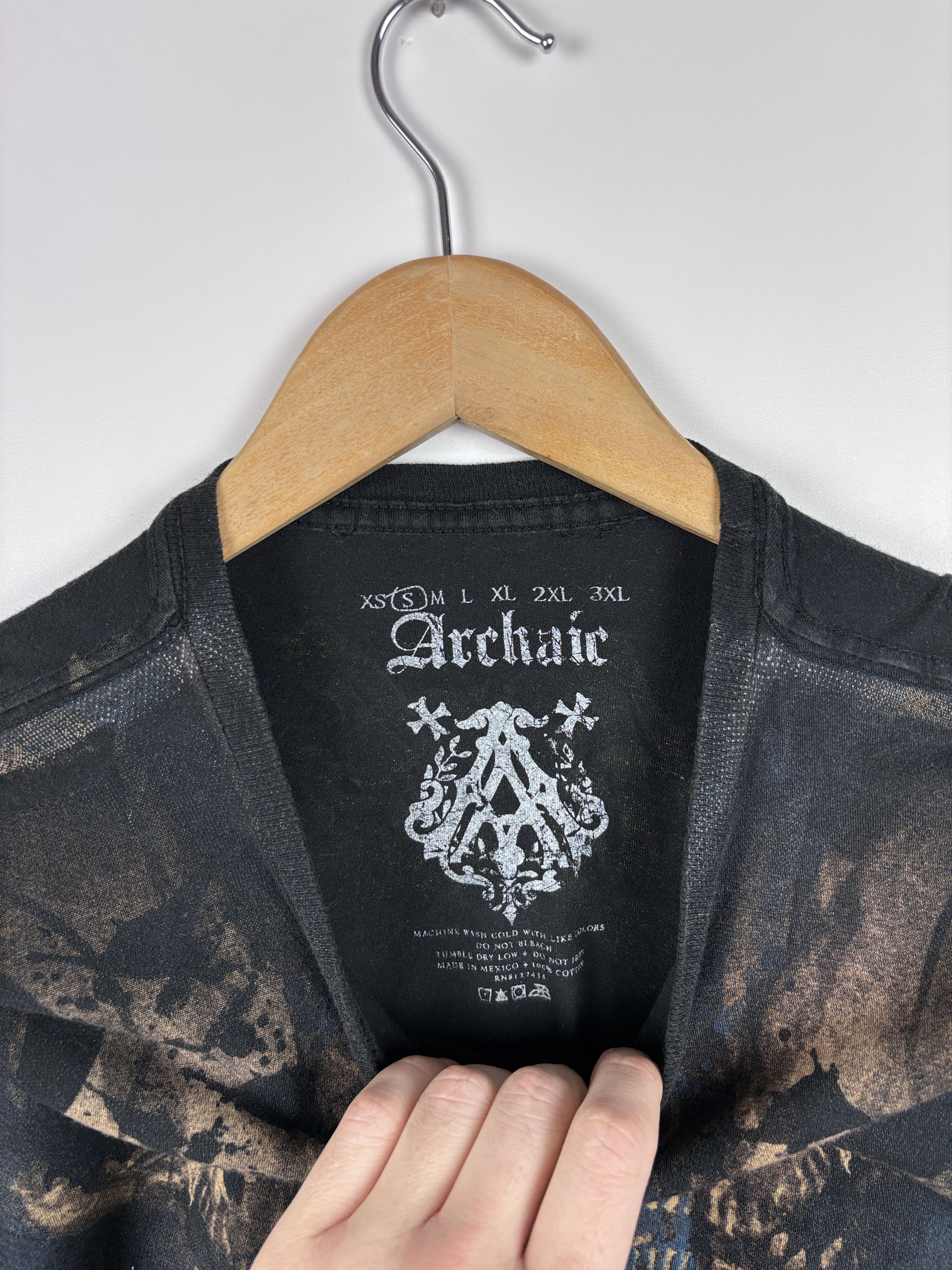 Affliction Womens Archaic by Affliction T-Shirt Black Blue Size S Size S / US 4 / IT 40 - 7 Thumbnail