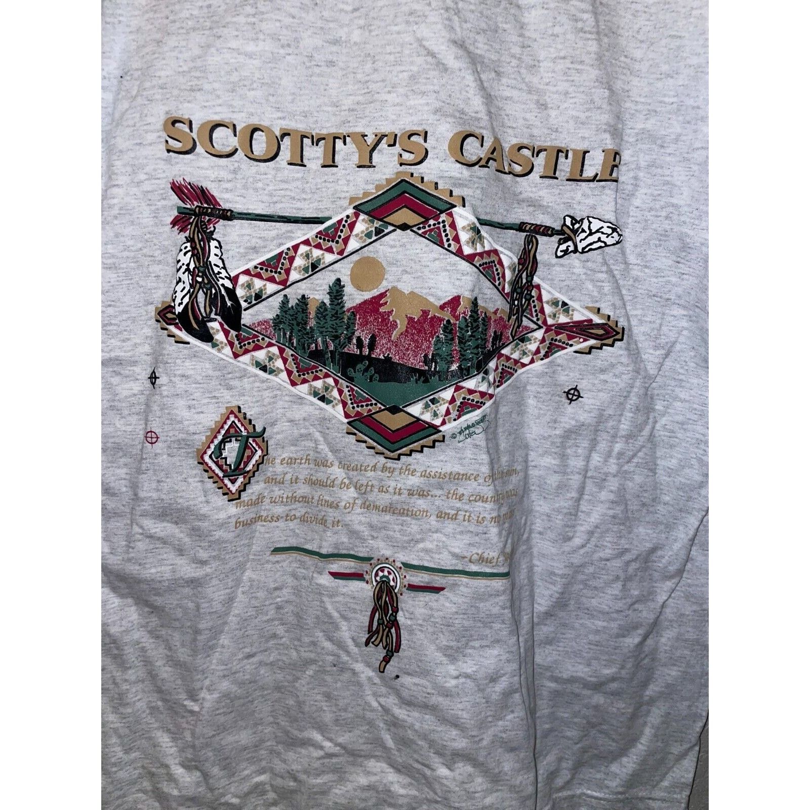 Signal Sport Vintage Scottys Castle Shirt Death Valley Tee VTG 90s Large Size US L / EU 52-54 / 3 - 11 Thumbnail