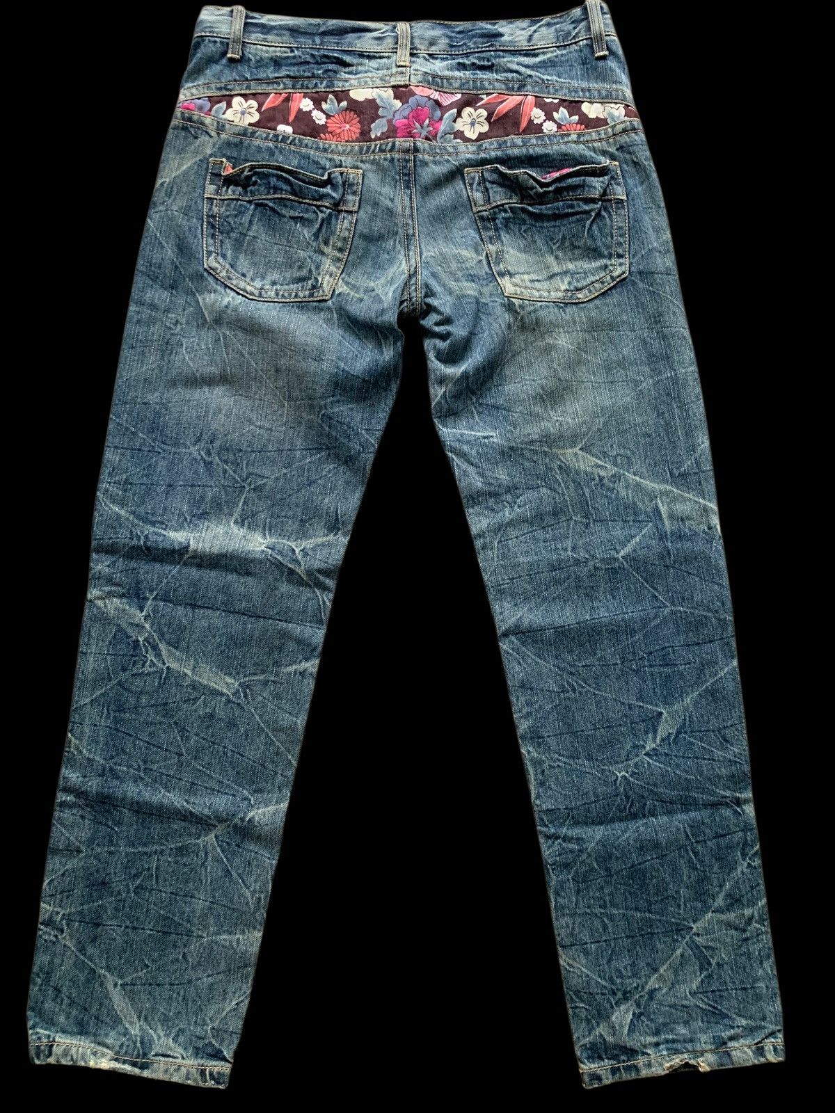 Japanese Brand × Kapital Vintage Denim Floral Japanese Style Distressed Jeans Size 32" / US 10 / IT 46 - 12 Thumbnail