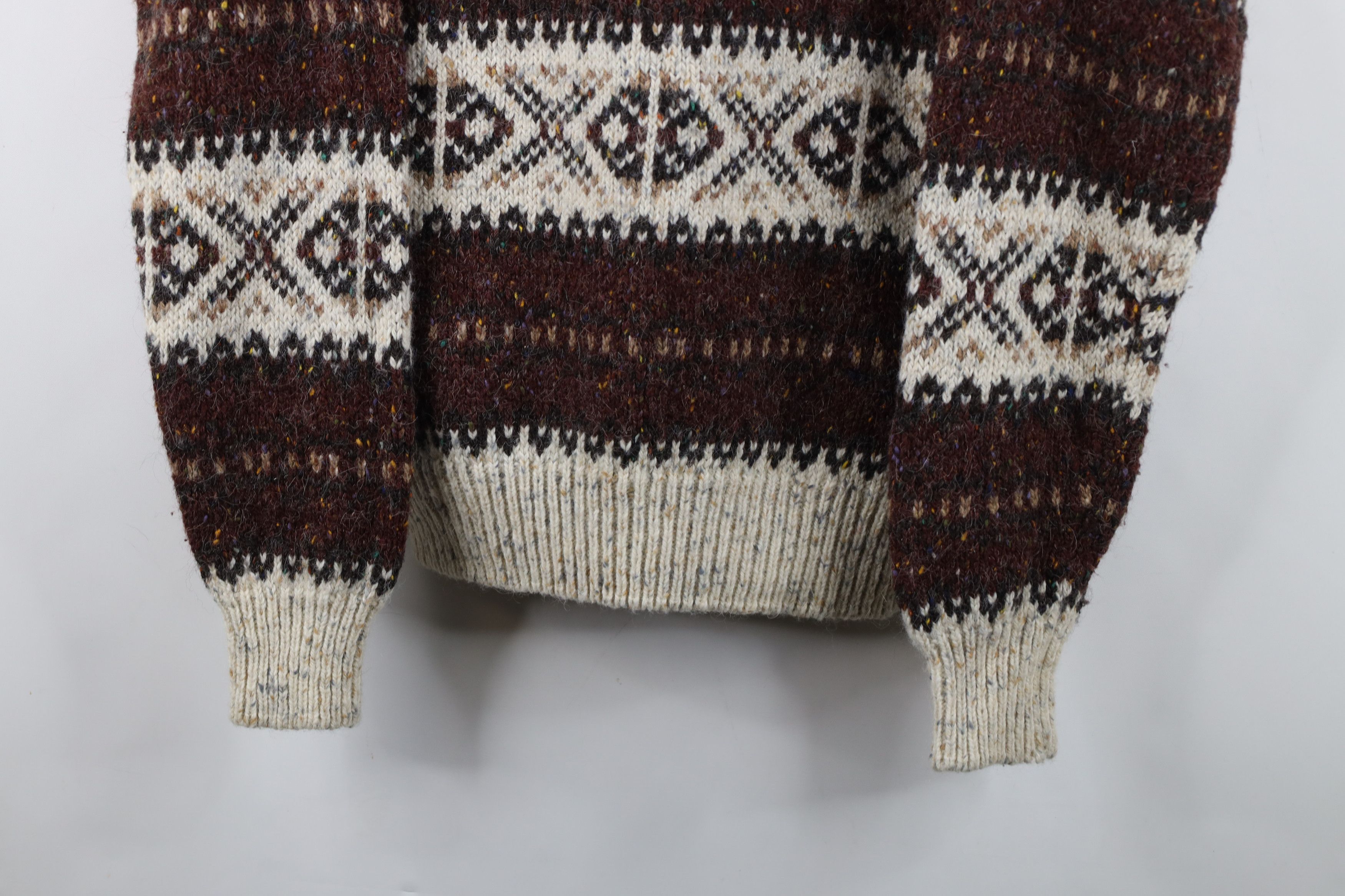 Vintage Vintage 90s Streetwear Wool Blend Knit Fair Isle Sweater Size US M / EU 48-50 / 2 - 3 Thumbnail
