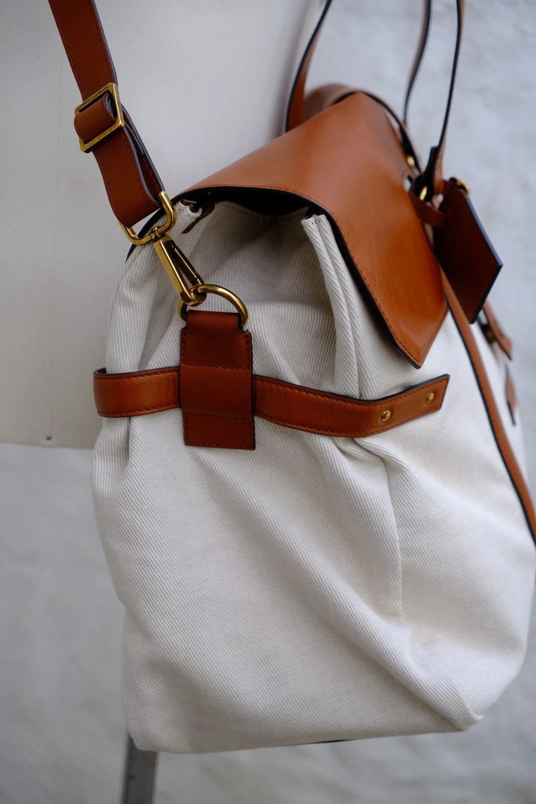 Brunello Cucinelli New Brunello Cucinelli Holdall Bag Weekender Travel Brown Size ONE SIZE - 3 Thumbnail