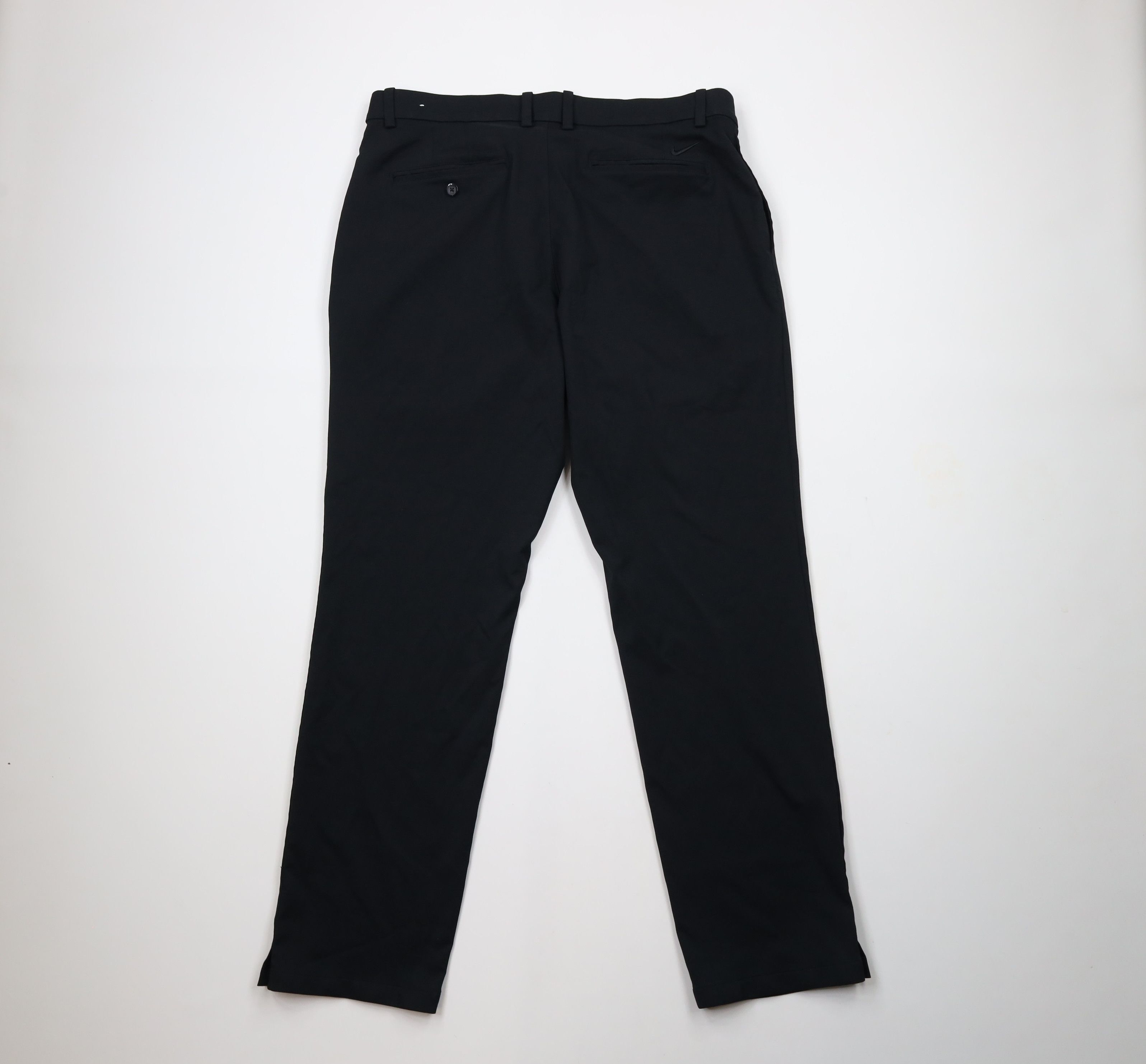 Nike × Vintage Nike Golf Knit Flat Front Stretch Golfing Chino Pants Black Size US 38 / EU 54 - 8 Thumbnail