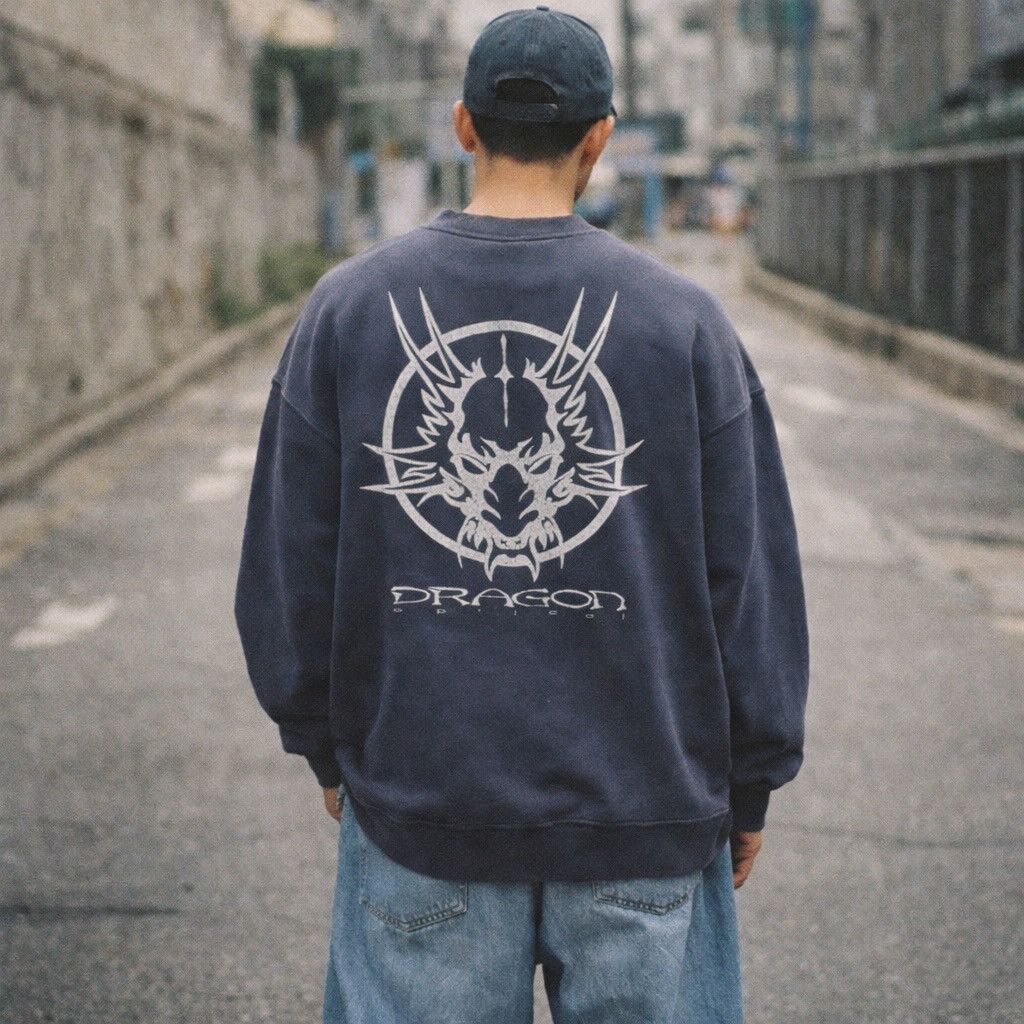 Vintage Vintage 90s Dragon Optical Skateboard Sun Faded Sweatshirt Size US L / EU 52-54 / 3 - 1 Thumbnail