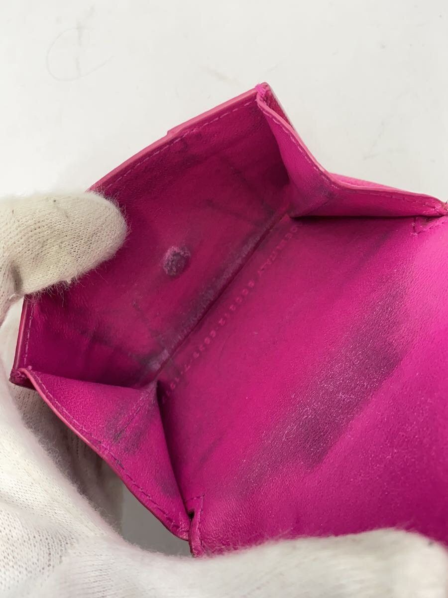 Balenciaga Balenciaga Leather Tri-Fold Wallet Pink Size ONE SIZE - 5 Thumbnail