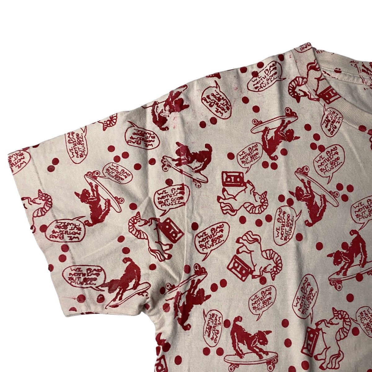 Hysteric Glamour 1990's RNA Unicorn Dog Oil Print Shirt Size US M / EU 48-50 / 2 - 3 Thumbnail