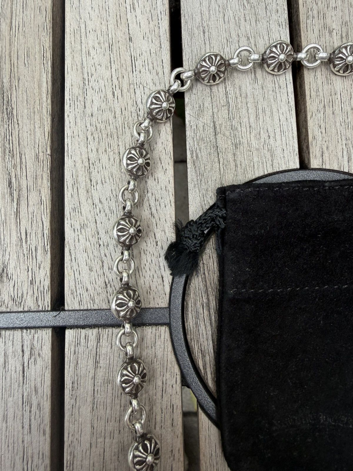 Chrome Hearts Chrome Hearts Sterling Silver Floral Cross Wallet Chain Size ONE SIZE - 6 Thumbnail