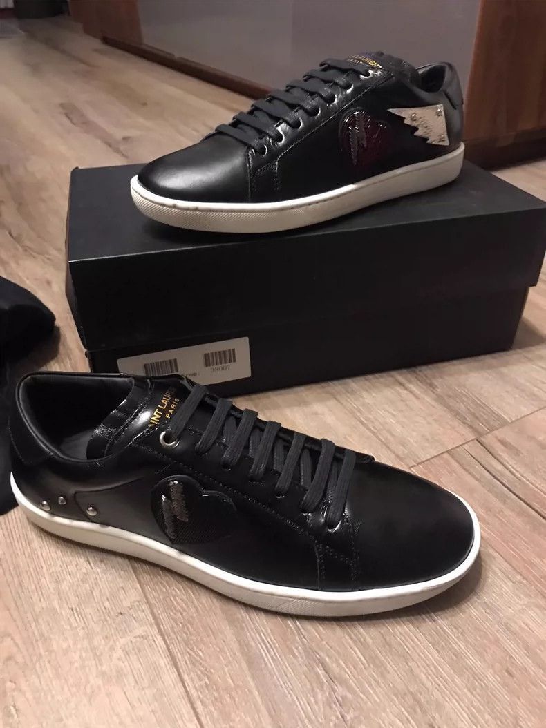 Saint Laurent Paris Saint Laurent Black Casual Leather Sneakers-2507 Size US 10 / EU 43 - 4 Thumbnail