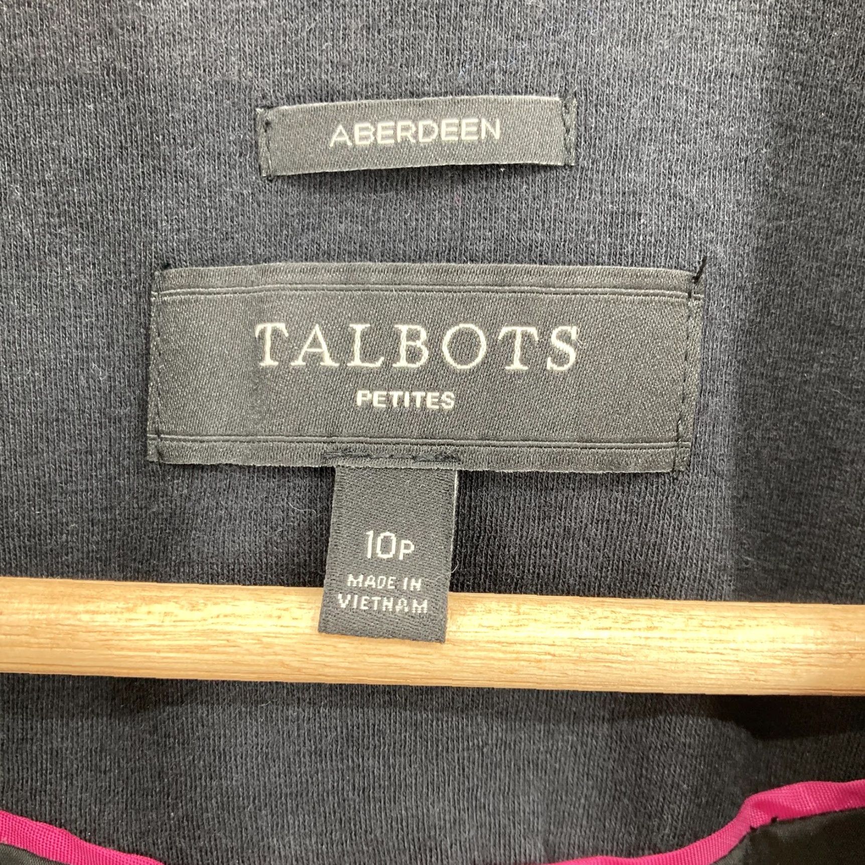 Talbots Talbots Blazer Womens 10P Navy Aberdeen 2 Button Lined Stretch Jacket Petite Size L / US 10 / IT 46 - 2 Thumbnail