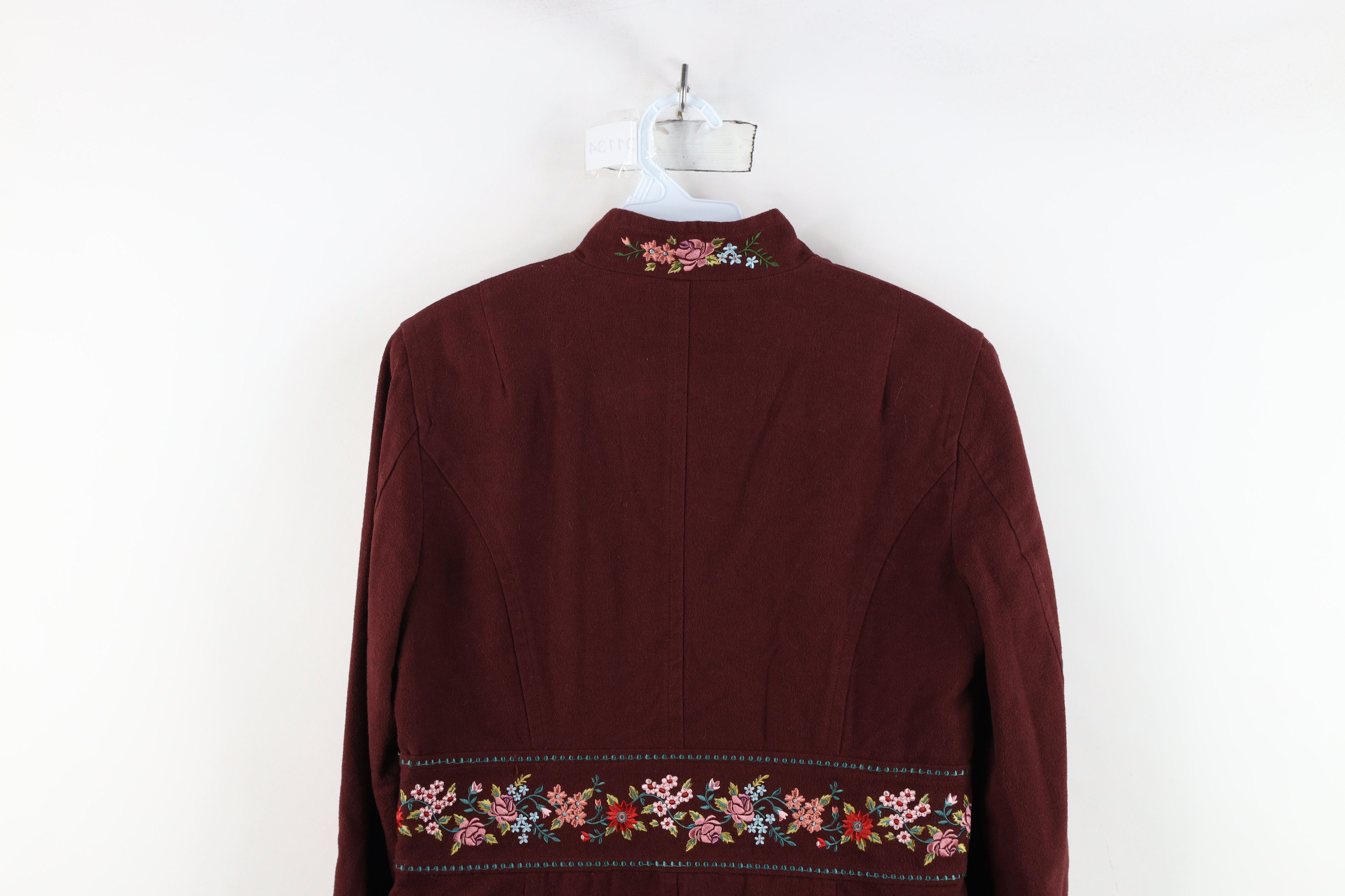 Sleeping On Snow Anthropologie Embroidered Flower Jacket