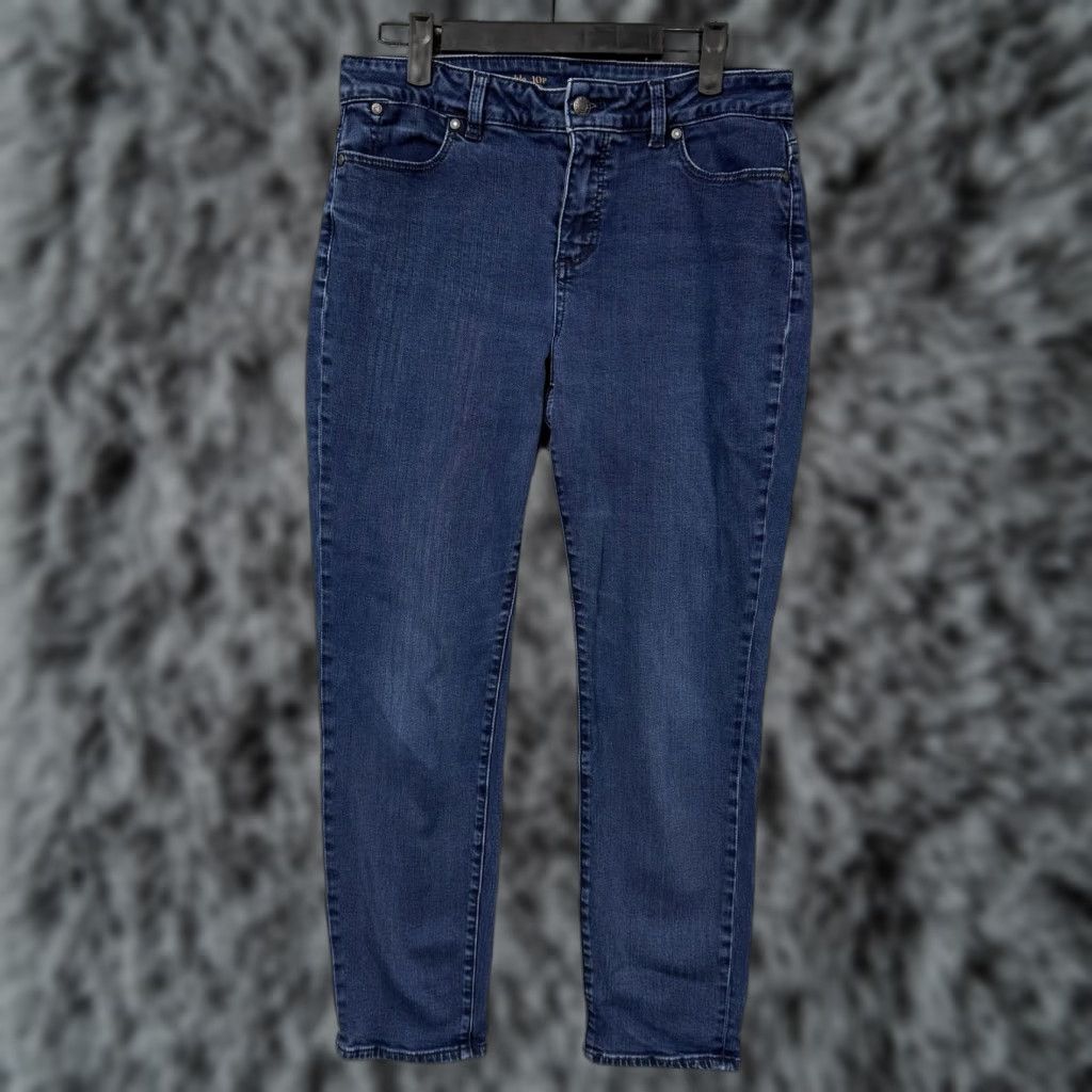 Talbots Talbots Jeans Womens 10P Blue Heritage Ankle Skinny Stretch Denim Pants Mid Rise Size 32" / US 10 / IT 46 - 1 Thumbnail