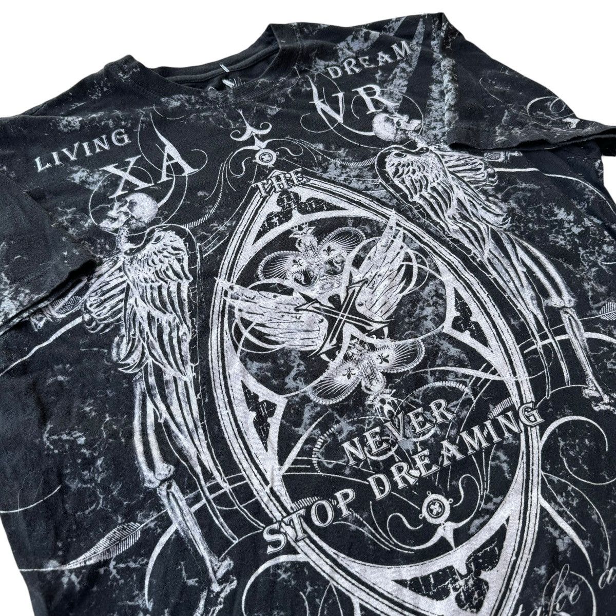 Affliction × Southpole Xzavier AOP Affliction Graphic Tee Shirt punk grunge Y2K 00s Size US L / EU 52-54 / 3 - 6 Thumbnail