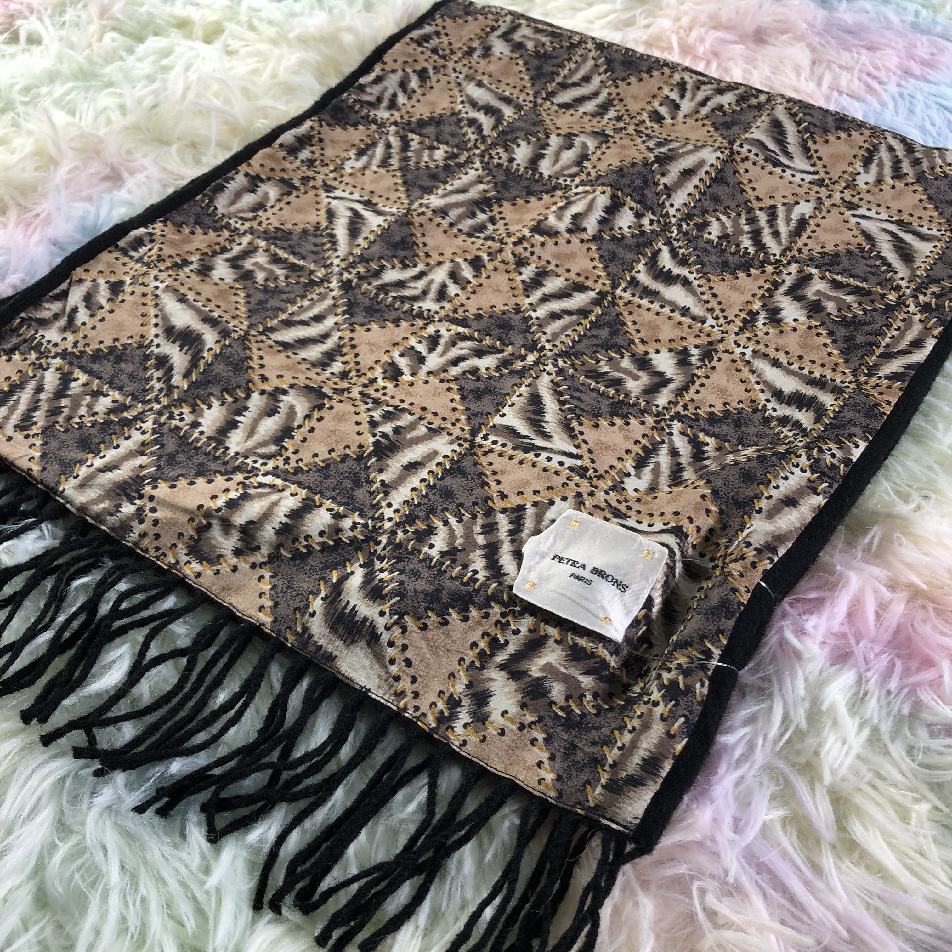 Vintage Petra Brons Scarf / Muffler / Neckwear - KM389 Size ONE SIZE - 3 Thumbnail
