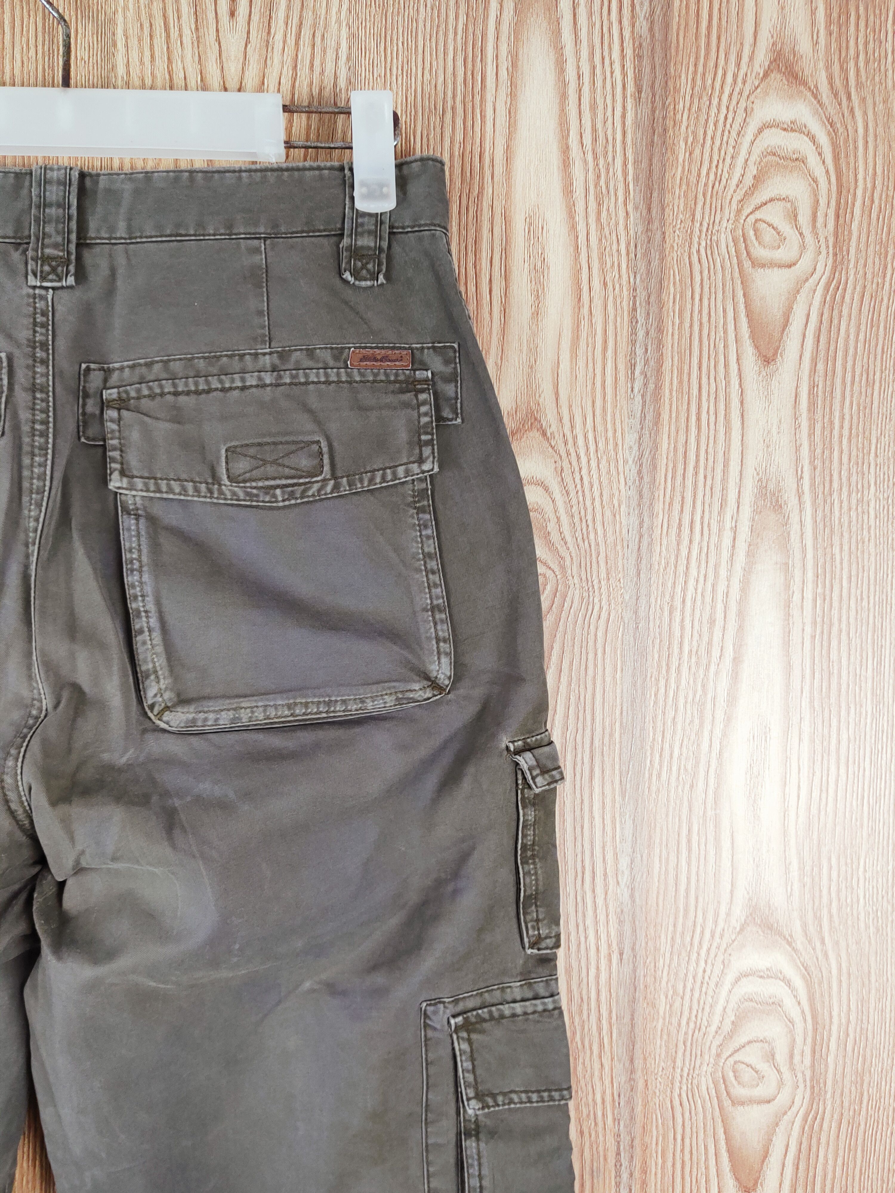 Eddie Bauer Eddie Bauer Olive Faded Multipocket Cargo Pants #W195 Size US 29 - 11 Thumbnail