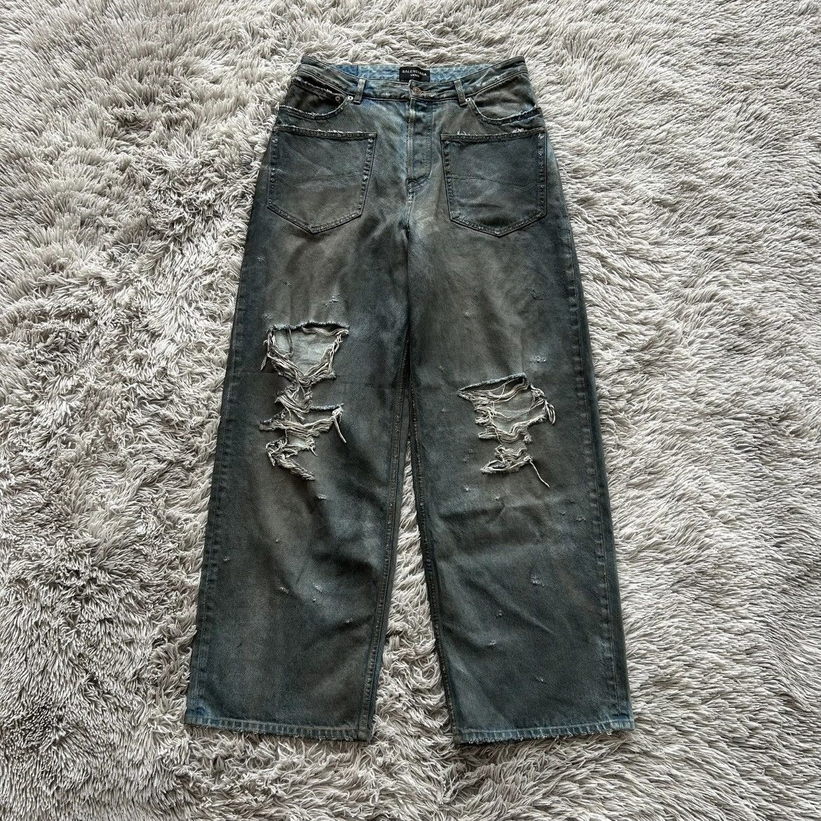 鬼激レア】BALENCIAGA BAGGY DENIM JEANS - パンツ