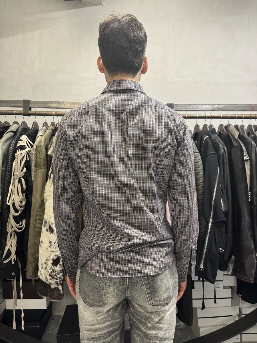 Dsquared2 FW2012 Dsquared2 Checkered Blue & Yellow Minimalist Shirt Size US L / EU 52-54 / 3 - 3 Thumbnail