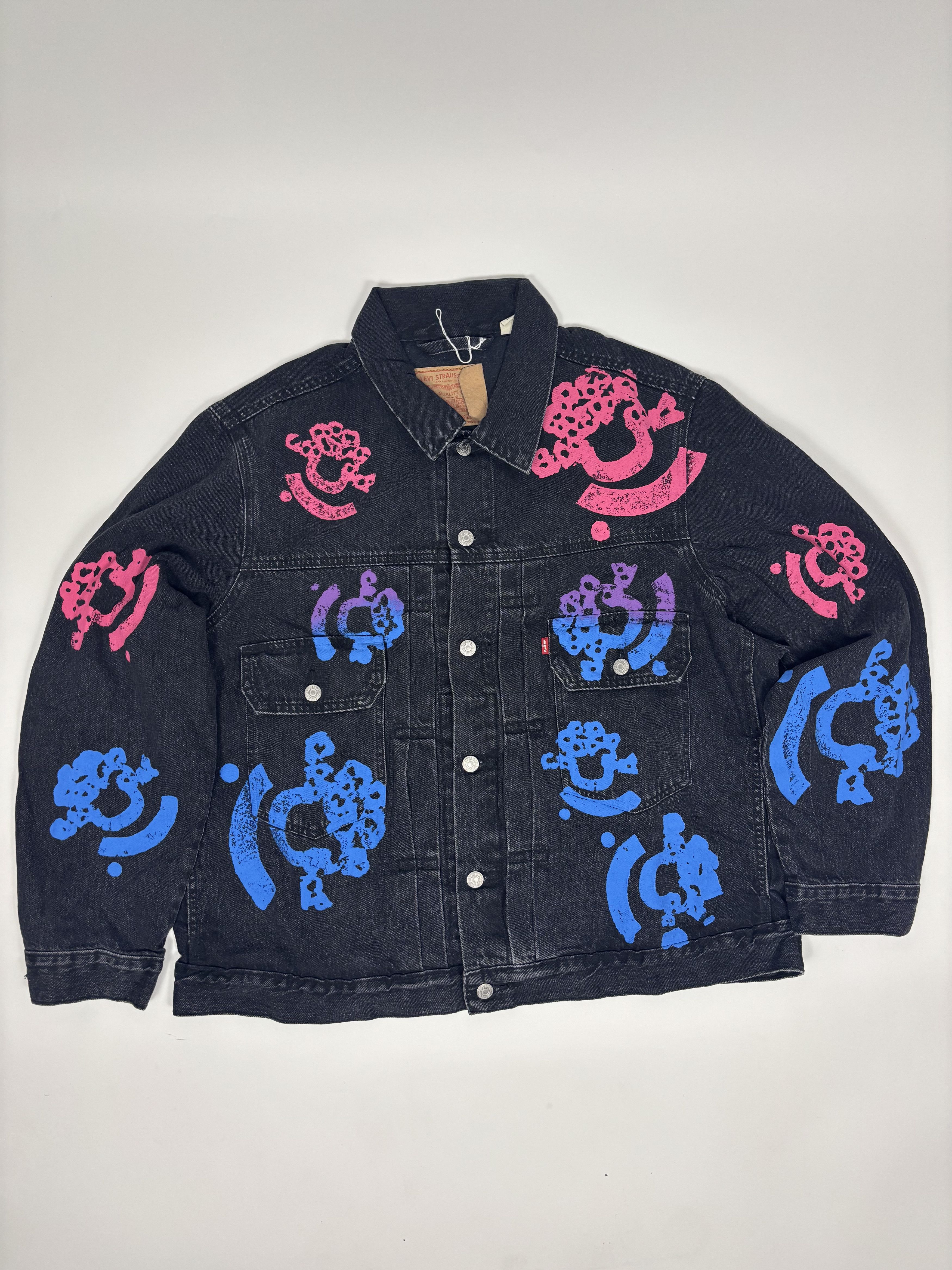 DENIM TEARS × Levi's Denim Tears Peace Patchwork Padded Jacket