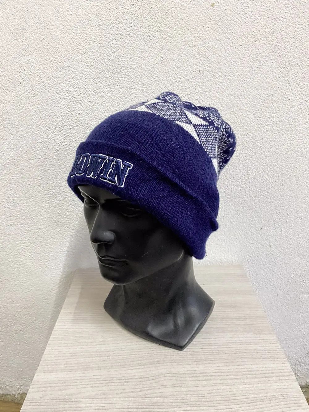 Edwin × Japanese Brand Japanese Brand Edwin Spellout Beanie Hat Size ONE SIZE - 3 Thumbnail