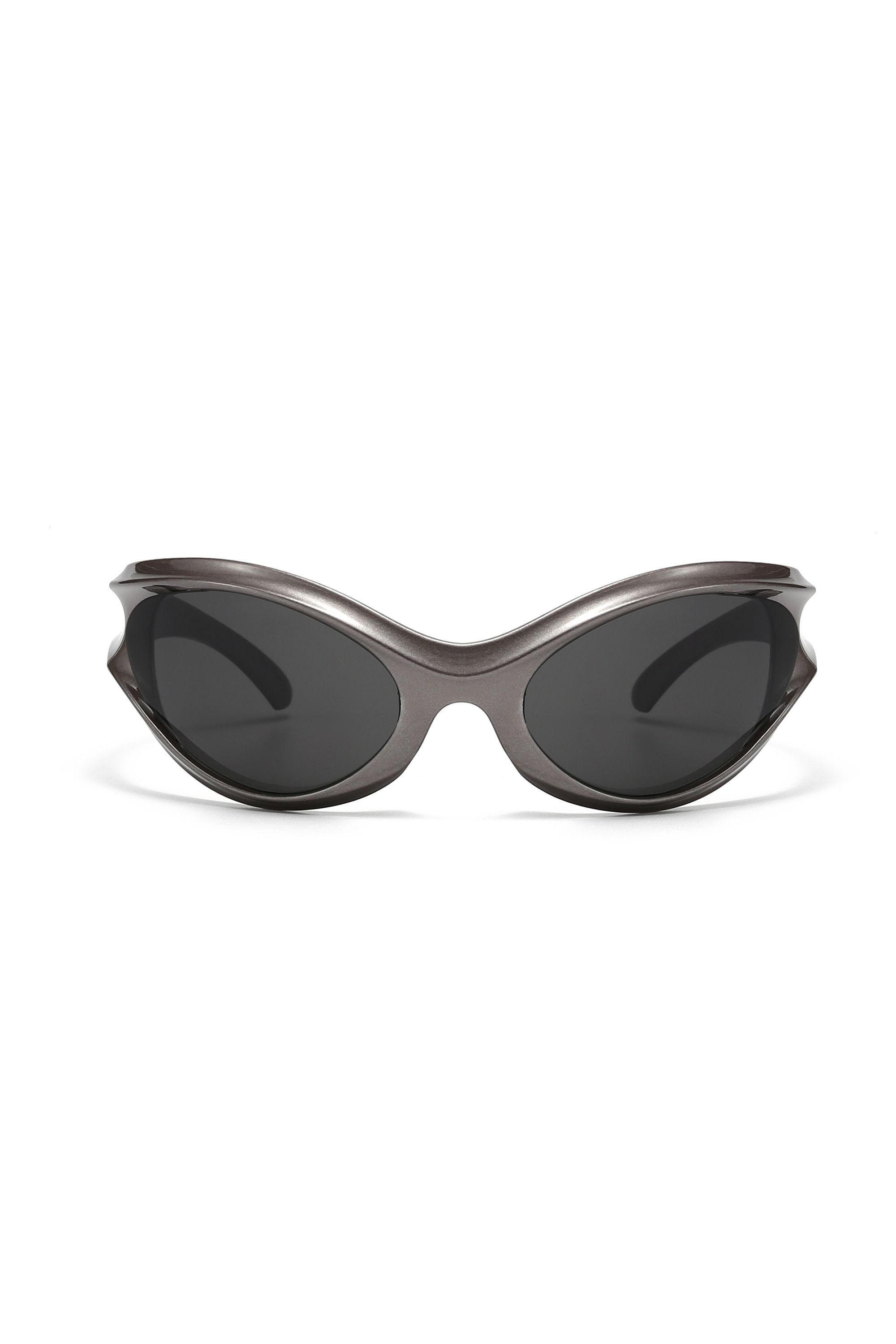 Japanese Brand Y2k Avant Garde Futuristic Gunmetal Gray Sunglasses OS Size ONE SIZE - 2 Thumbnail