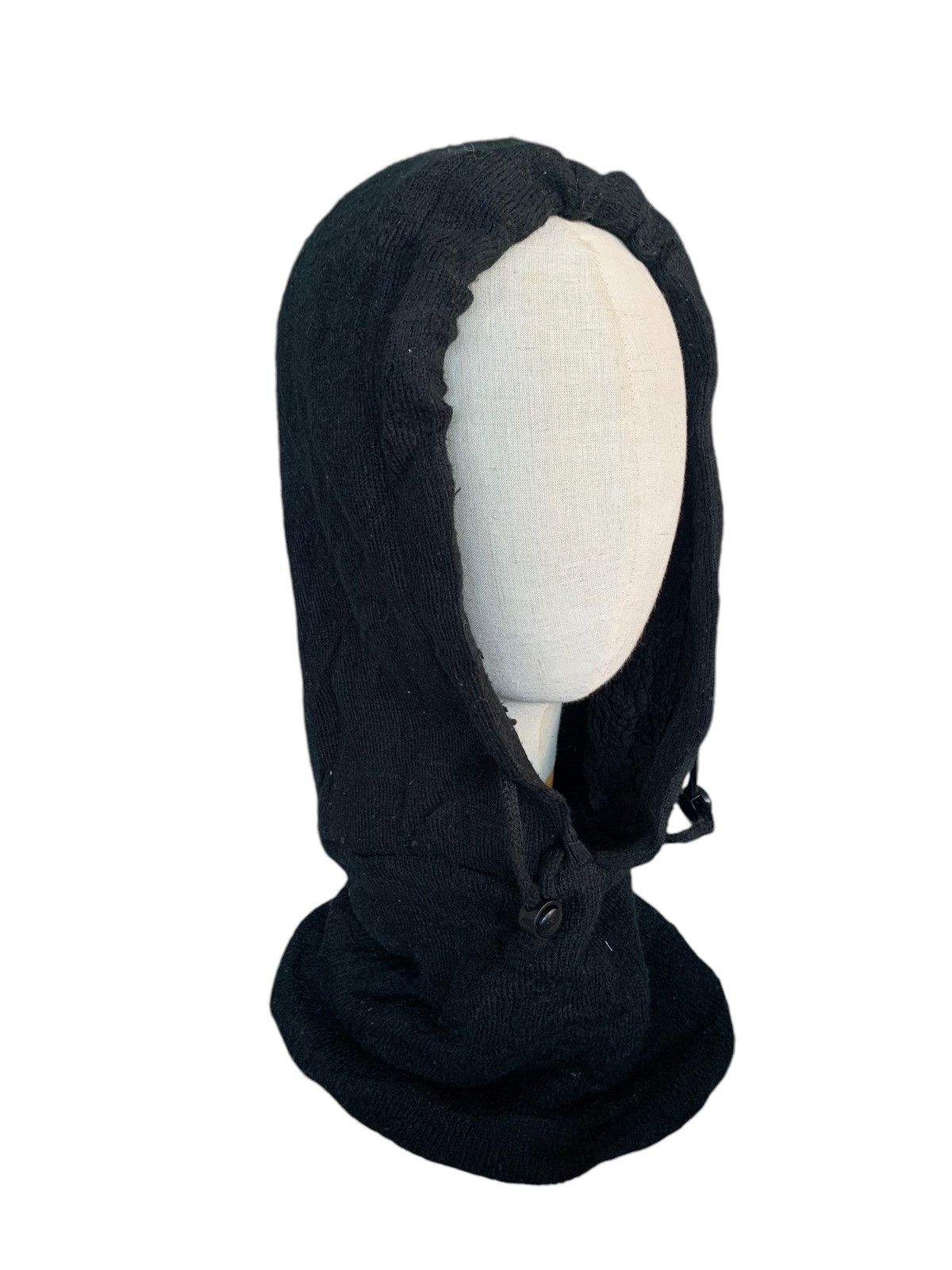 14th Addiction × Japanese Brand Black Knit Balaclava Masked Hoodie Hats Size ONE SIZE - 1 Thumbnail