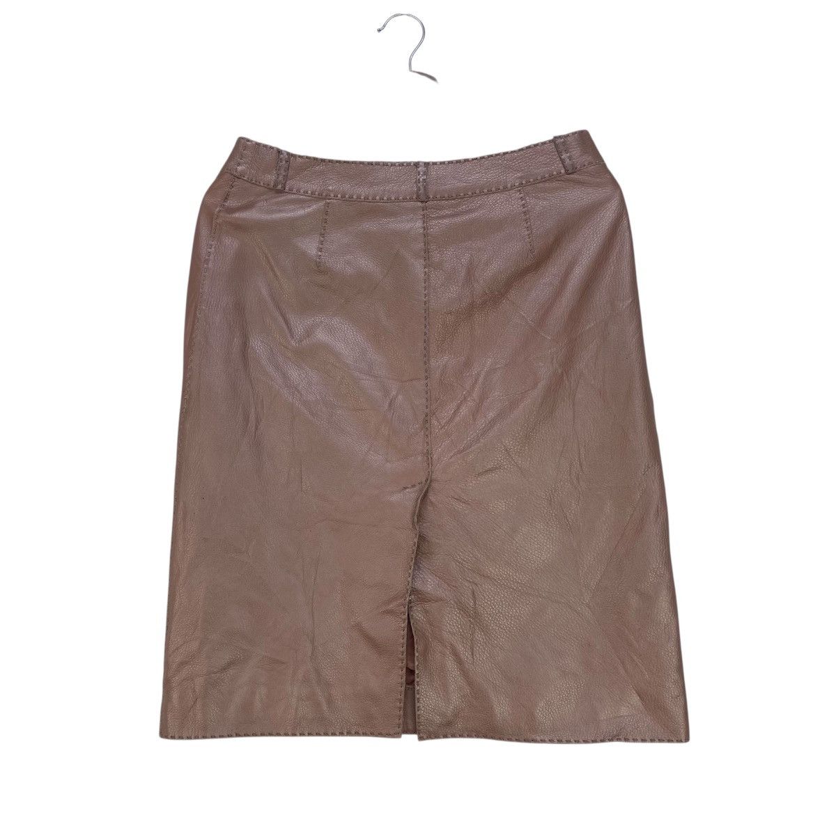 Fendi 🔥Fendi Pink Metallic Leather Blazer & Skirt Size M / US 6-8 / IT 42-44 - 5 Thumbnail