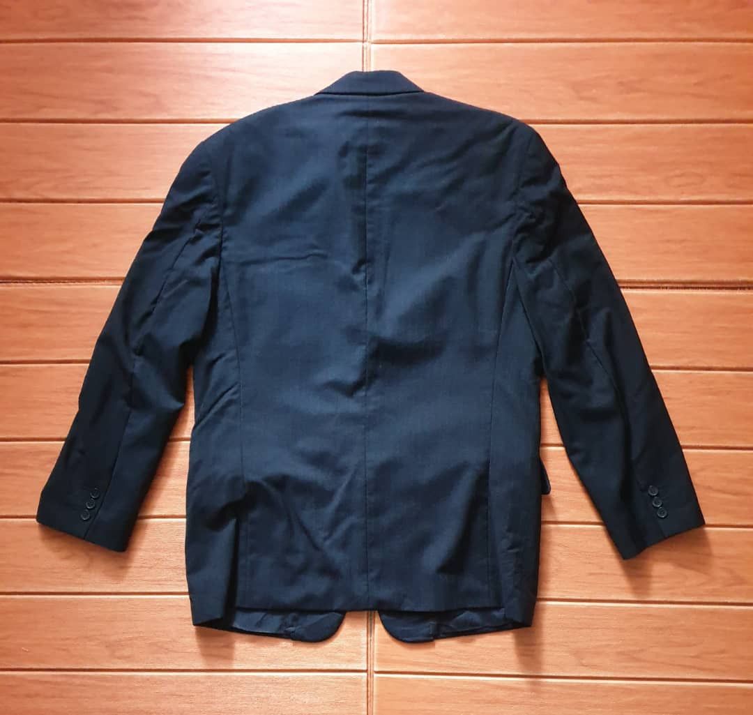 Yves Saint Laurent Yves Saint Laurent stripe blue coat Jacket Size US L / EU 52-54 / 3 - 7 Thumbnail