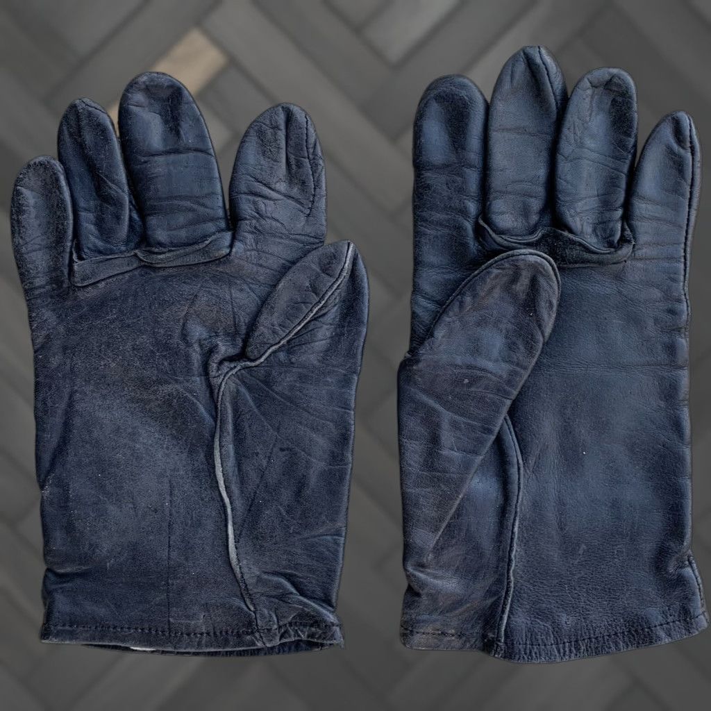Vintage VINTAGE military glove shell cattlehide M 1949 black leather gloves shell Size 4 Size ONE SIZE - 1 Thumbnail