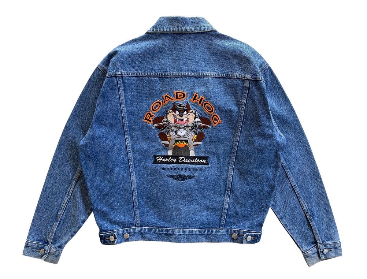 Harley Davidson Vintage Harley Davidson X Warner Bros Denim Jacket Size US L / EU 52-54 / 3 - 2 Thumbnail