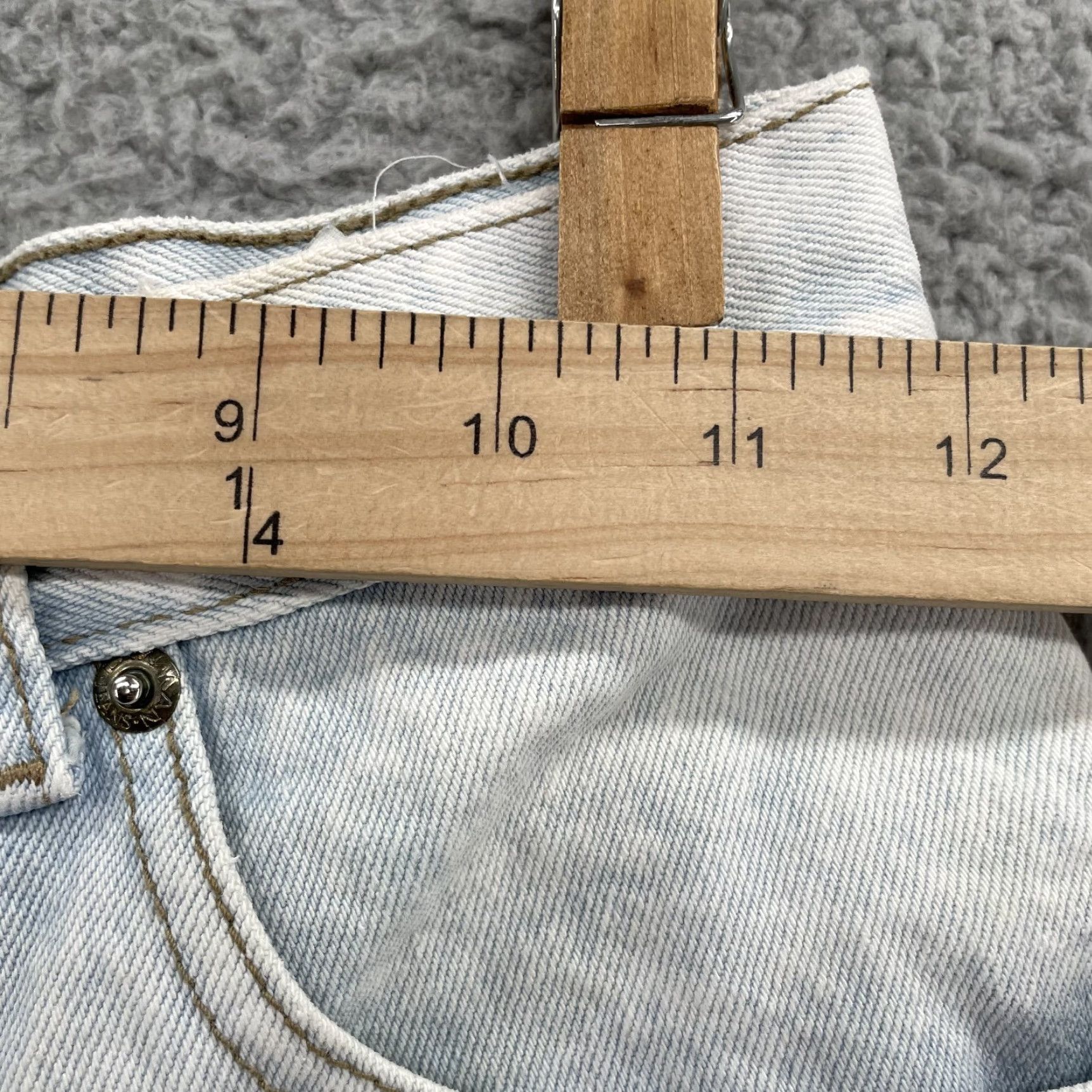 Vintage VINTAGE Lawman Bermuda Shorts Women 5 Blue Denim 90s Retro Classic Americana 80s Cotton Jeans Shorts Womens Size 27" / US 4 / IT 40 - 2 Thumbnail