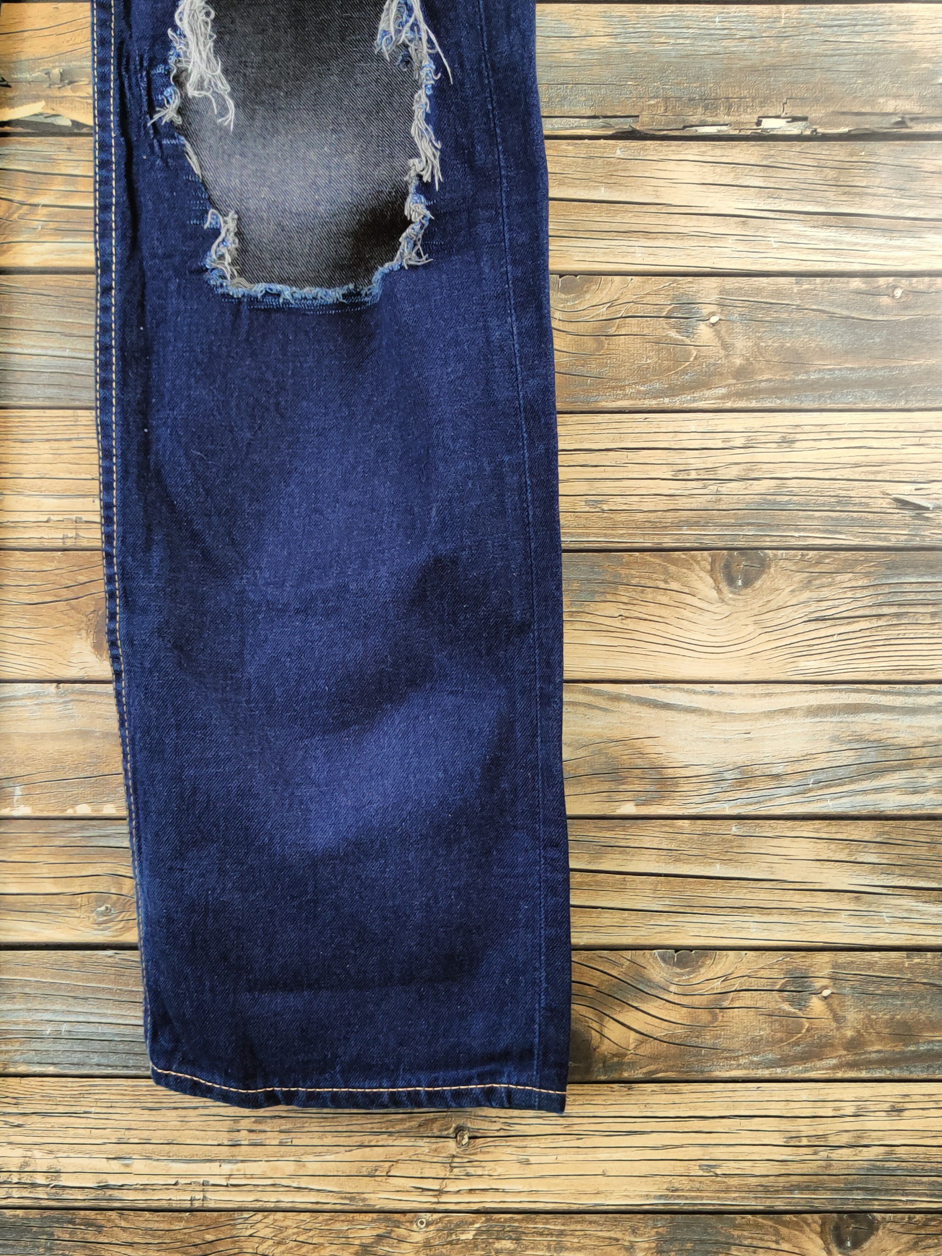 Levi's DL Levi's buckle back Distressed Ripped denim Jeans #46-966 Size US 30 / EU 46 - 6 Thumbnail