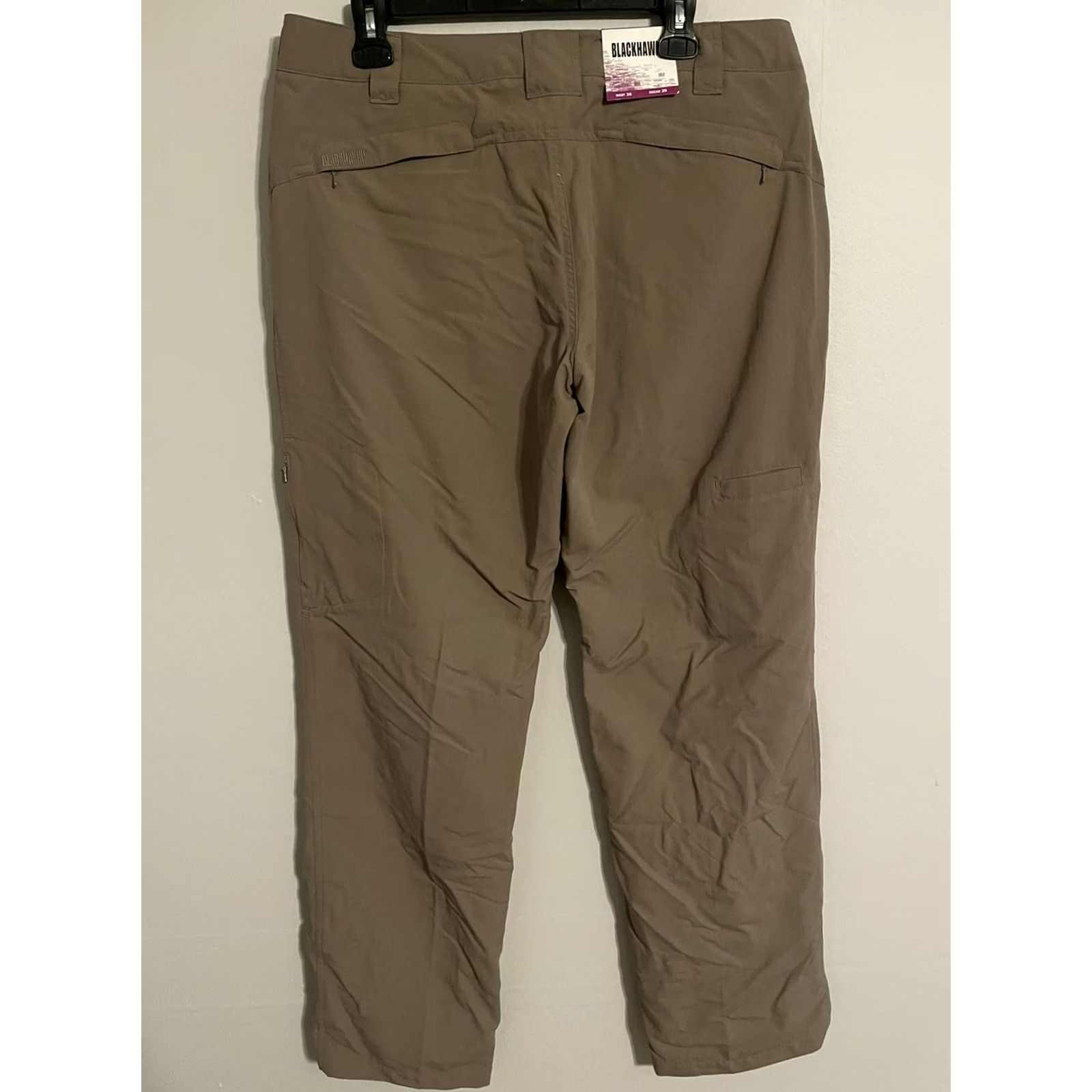 Vintage BLACKHAWK! Women's Beige Khaki Nylon Police Pants 36x35 Size 25" / US 0 / IT 36 - 5 Thumbnail