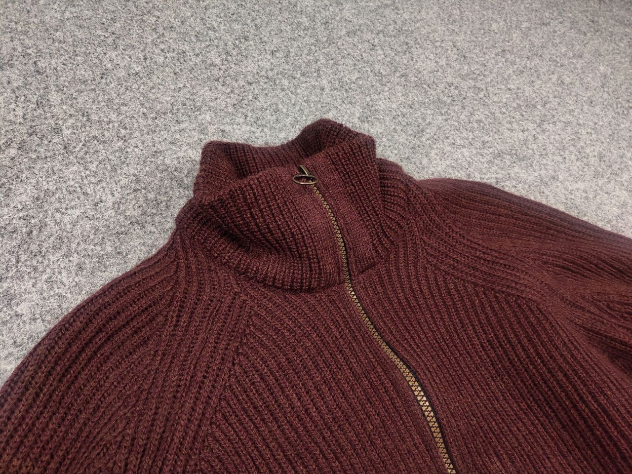 Peregrine Peregrine England Ford Knit Wool Half Zip Sweater Vintage Size US L / EU 52-54 / 3 - 8 Thumbnail